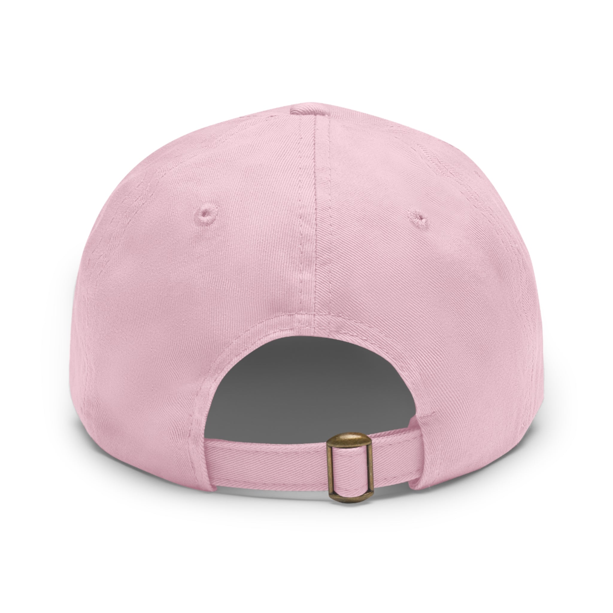 Mushroom Patch Dad Hat — Colorful Psychedelic Fungi Leather Patch Cap
