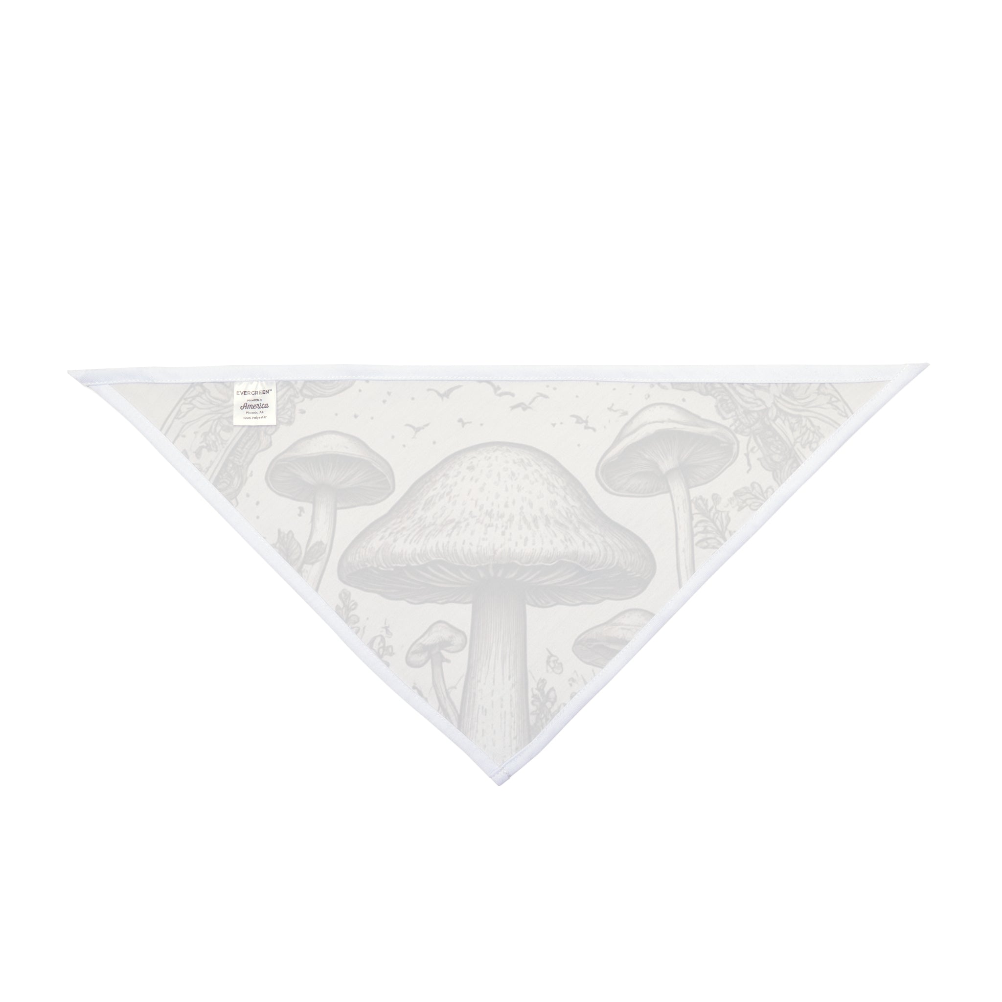 Whispers of the Wild Mushroom Bandana Earthy. Elegant Enchanted