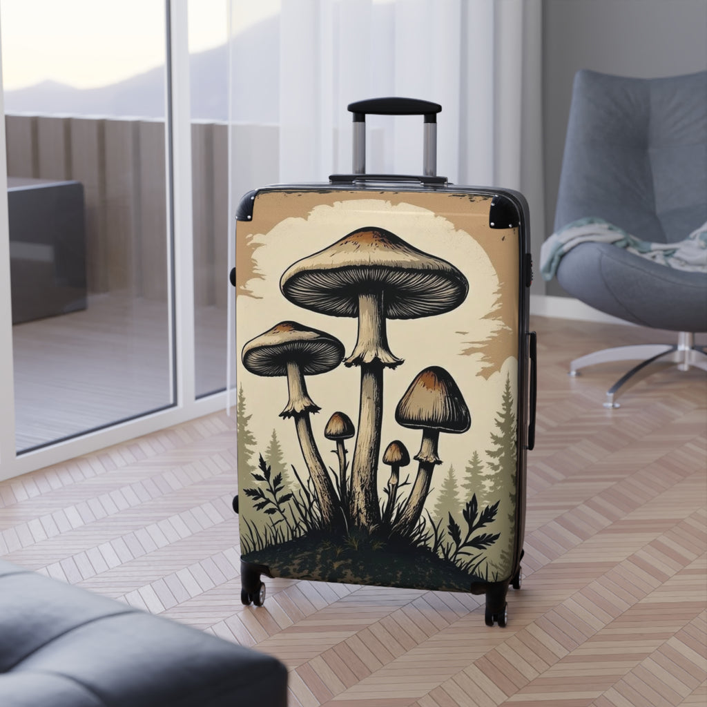 Suitcase: Mushroom Forest Suitcase – Botanical Travel Carry-On