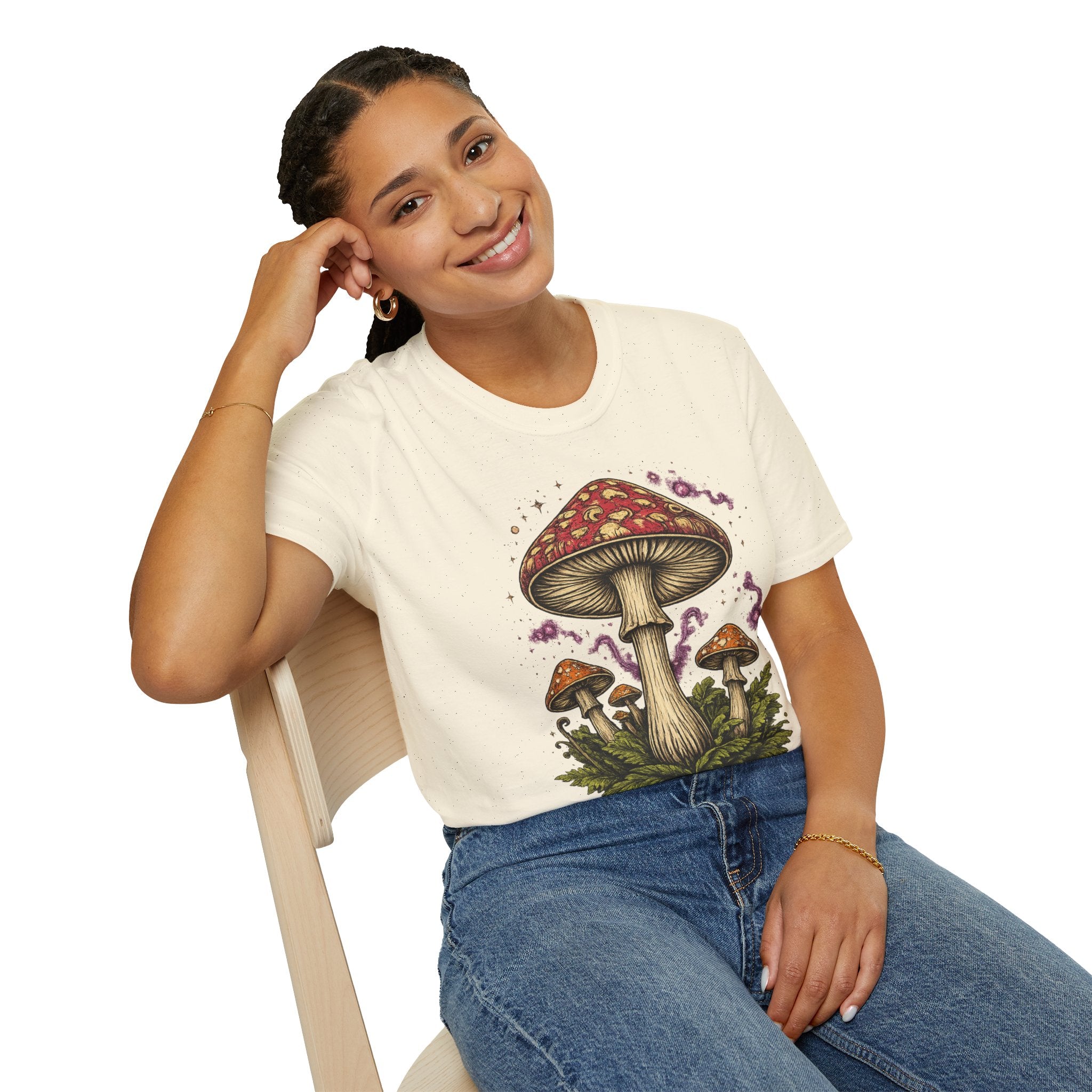 Mushroom Magic T-Shirt — Vintage Red Toadstool Illustration