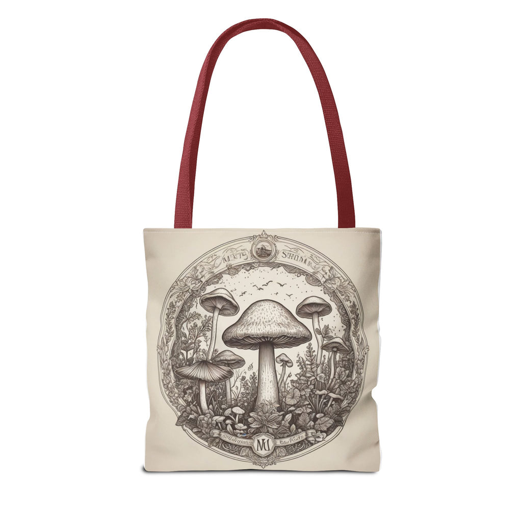 Mystic Shroom Circle Tote Bag – Where Art Nouveau Meets Nature