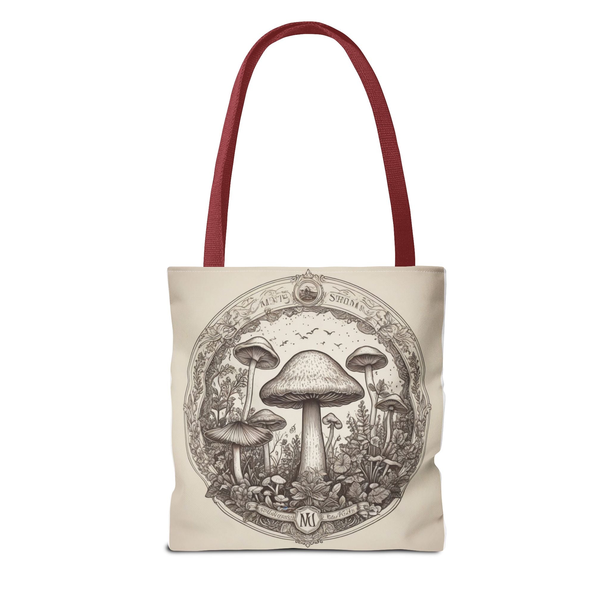 Mystic Shroom Circle Tote Bag – Where Art Nouveau Meets Nature