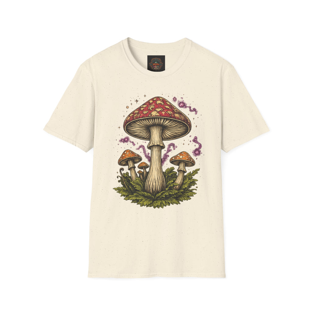 City: Portland Mushroom Magic T-Shirt — Vintage Red Toadstool Illustration