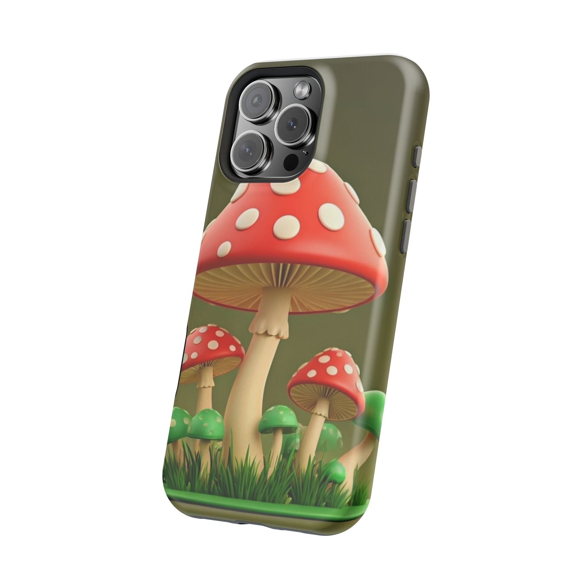 Golden Glow Mushroom Phone Case – Nature Meets Radiance