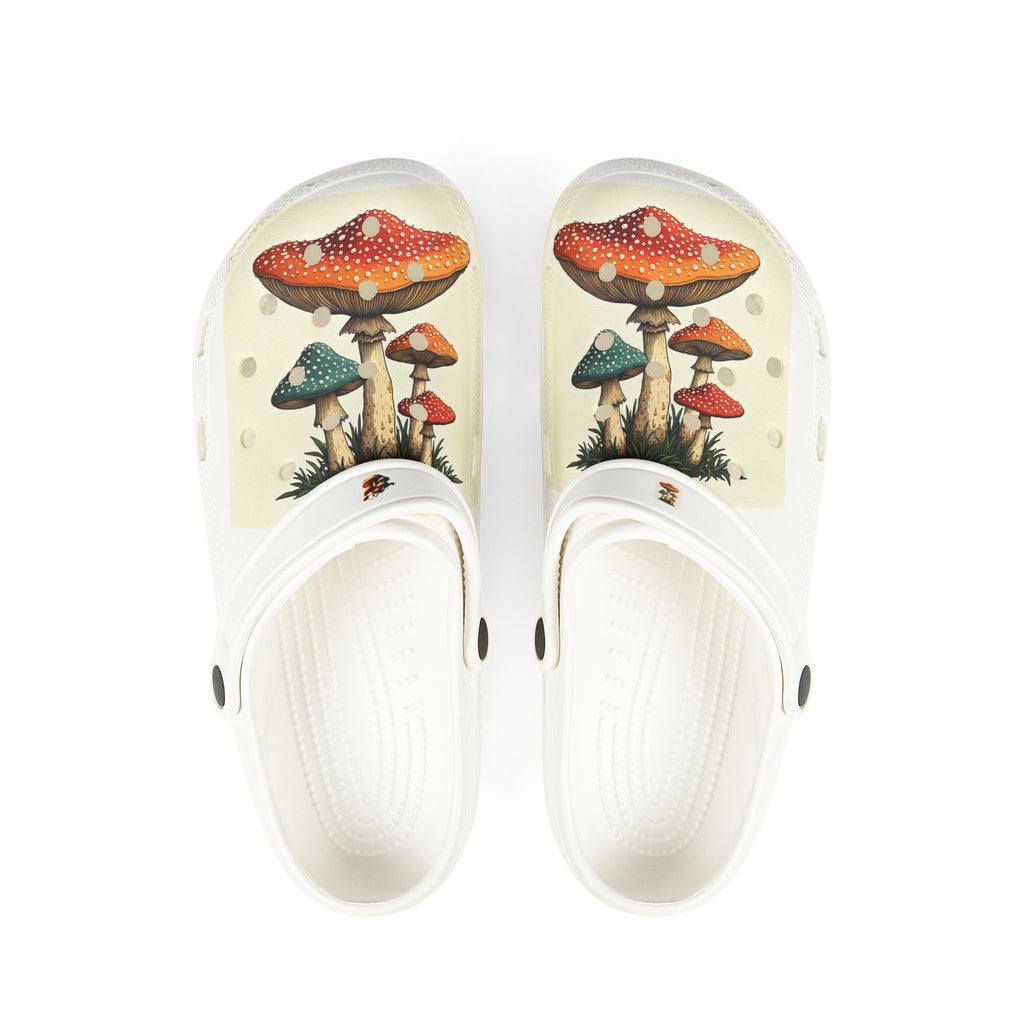 Sabots en mousse EVA motif Jardin de champignons — Chaussures confortables imprimées