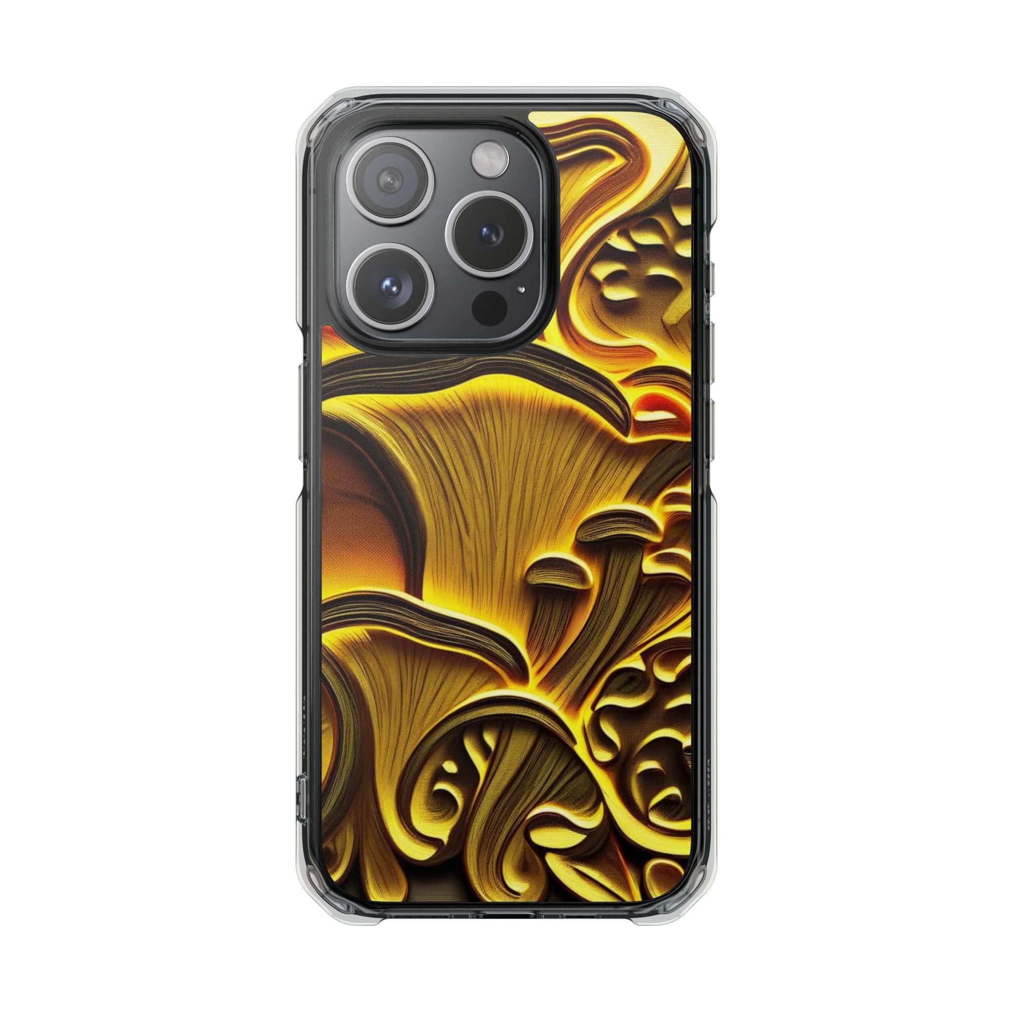 Golden Fungi Phone Case – Forest Glow Edition