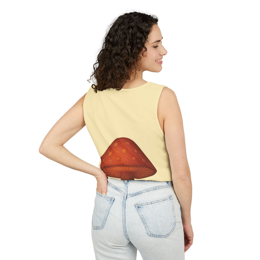 City: Portland Mushroom Tank Top — Vintage Forest Travel Graphic