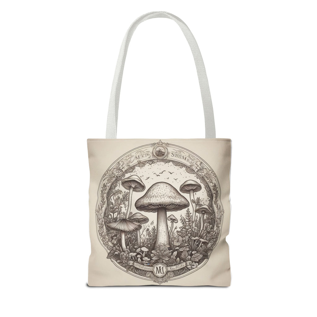 Mystic Shroom Circle Tote Bag – Where Art Nouveau Meets Nature