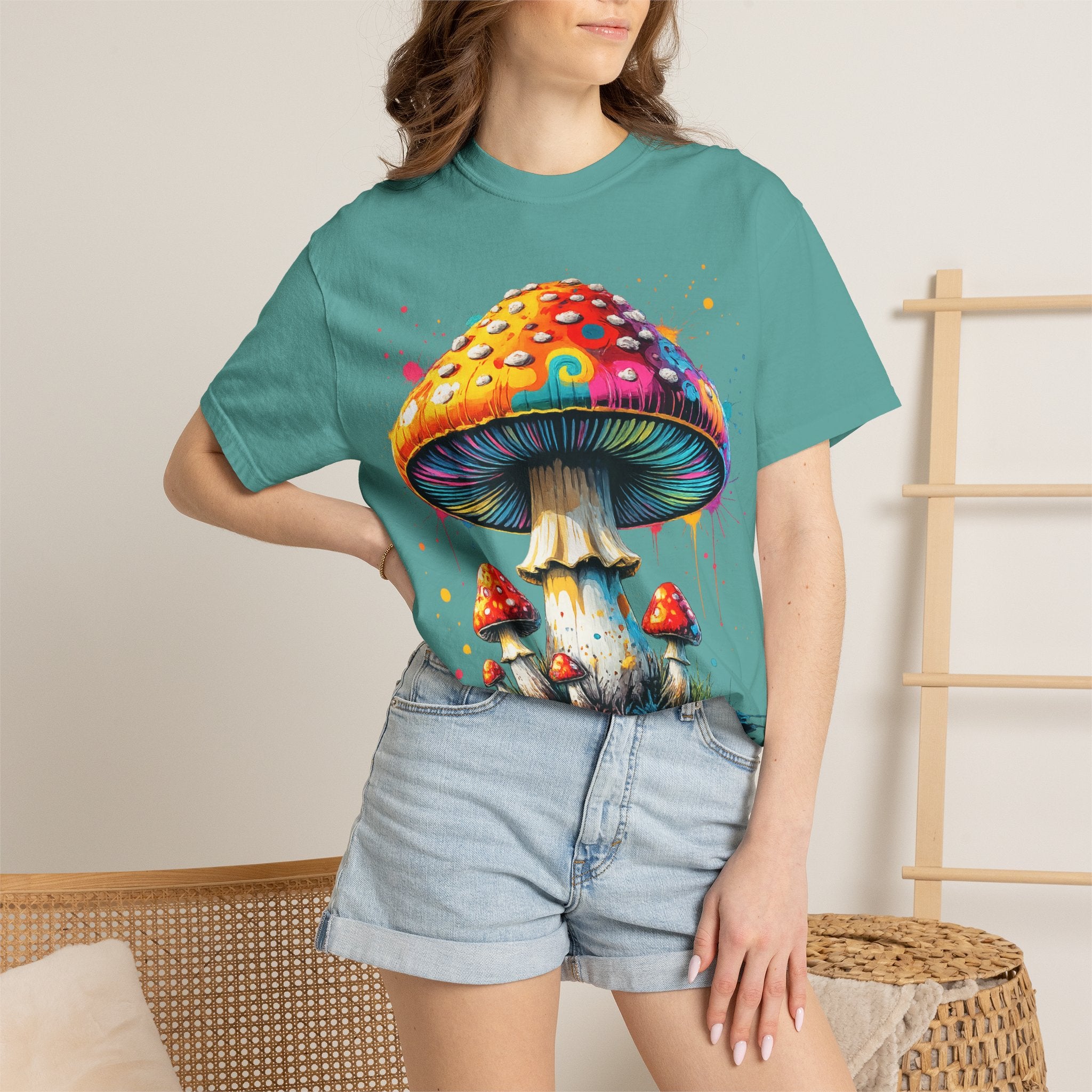 City: Lake Oswego Mushroom T-Shirt — Vintage Nature & Psychedelic Fungi Design