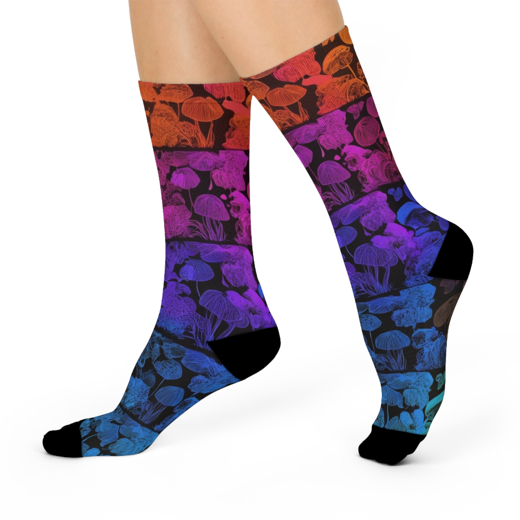 Gradient Groves for Your Toes Rainbow Socks Myco Fade Gradient Socks