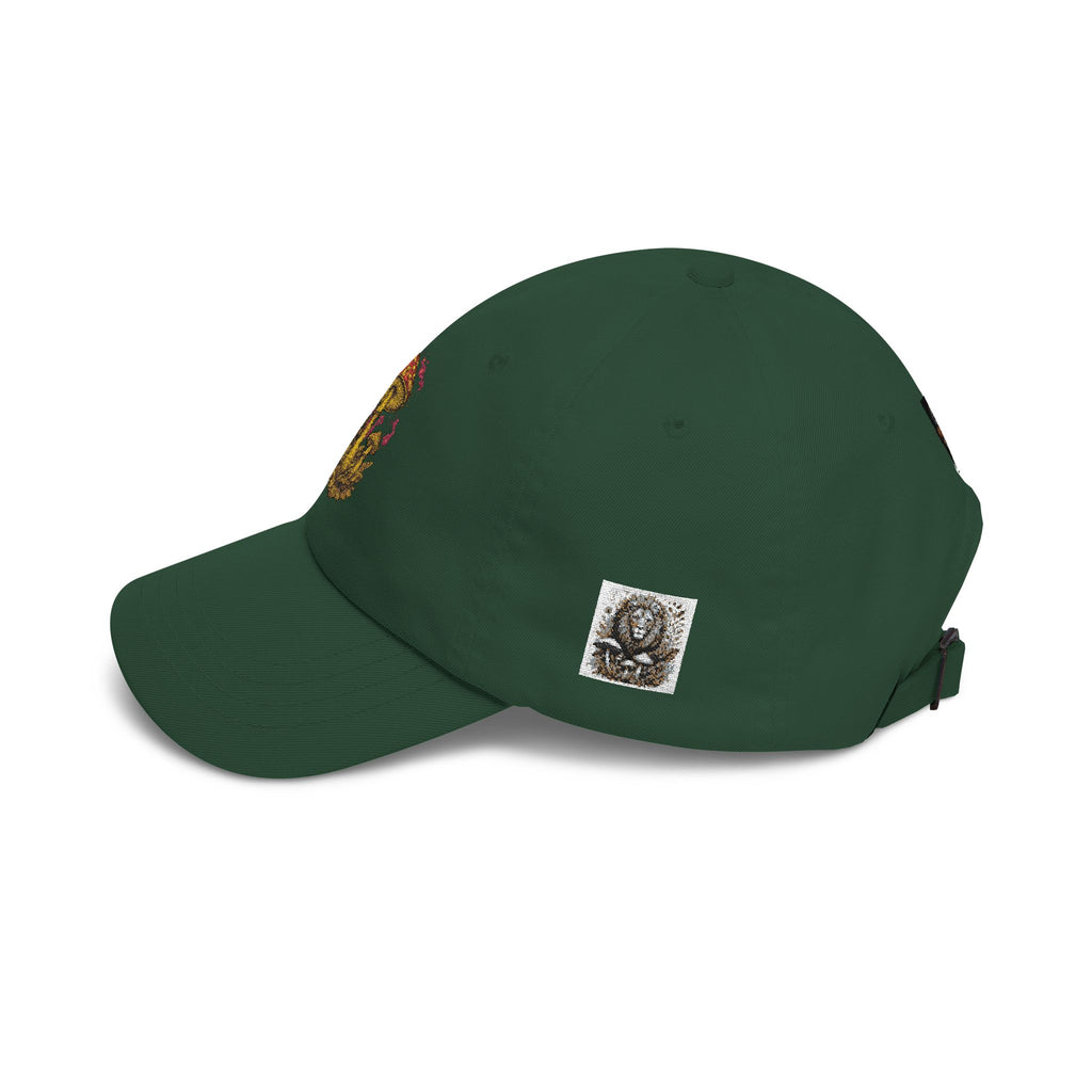 Mushroom Cluster Dad Cap — Psychedelic Nature Embroidered Baseball Hat