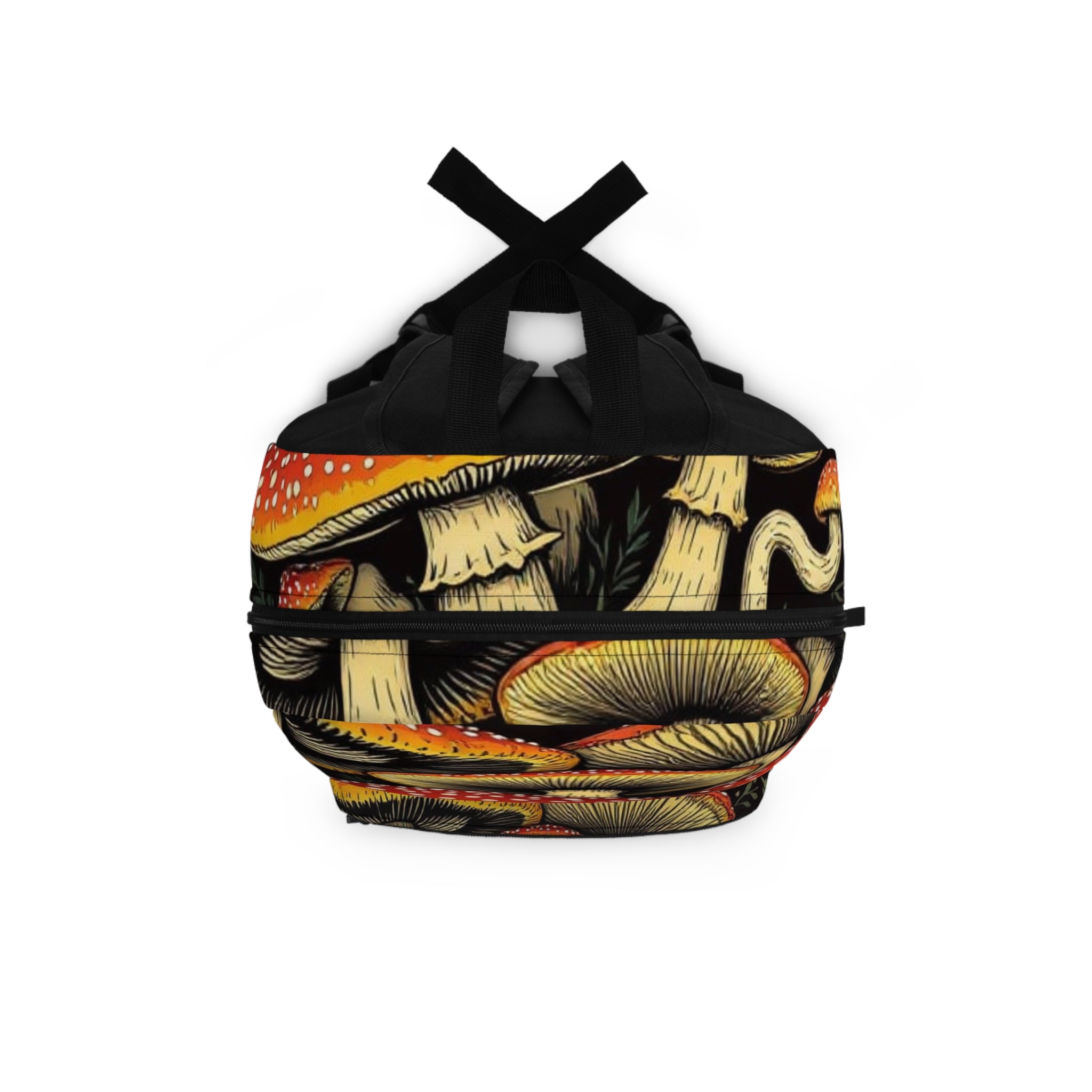 Mushroom Forest Backpack — Red Fly Agaric Nature Print Bag