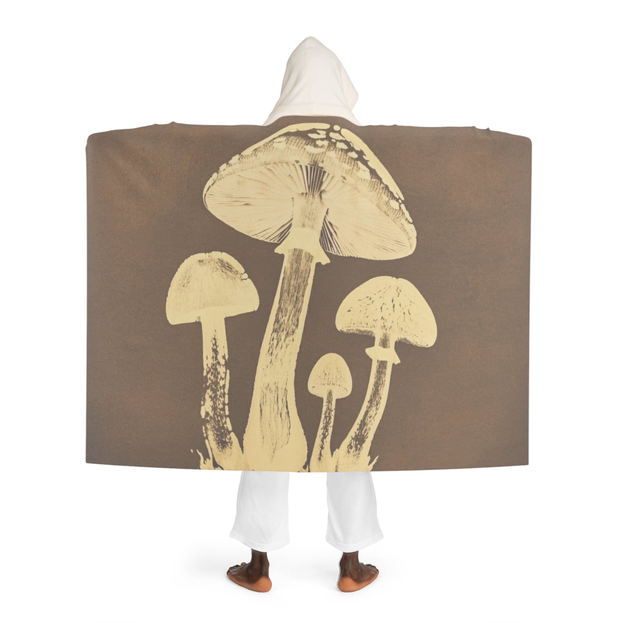 Manta Sherpa con capucha — Manta suave con capucha de forro polar