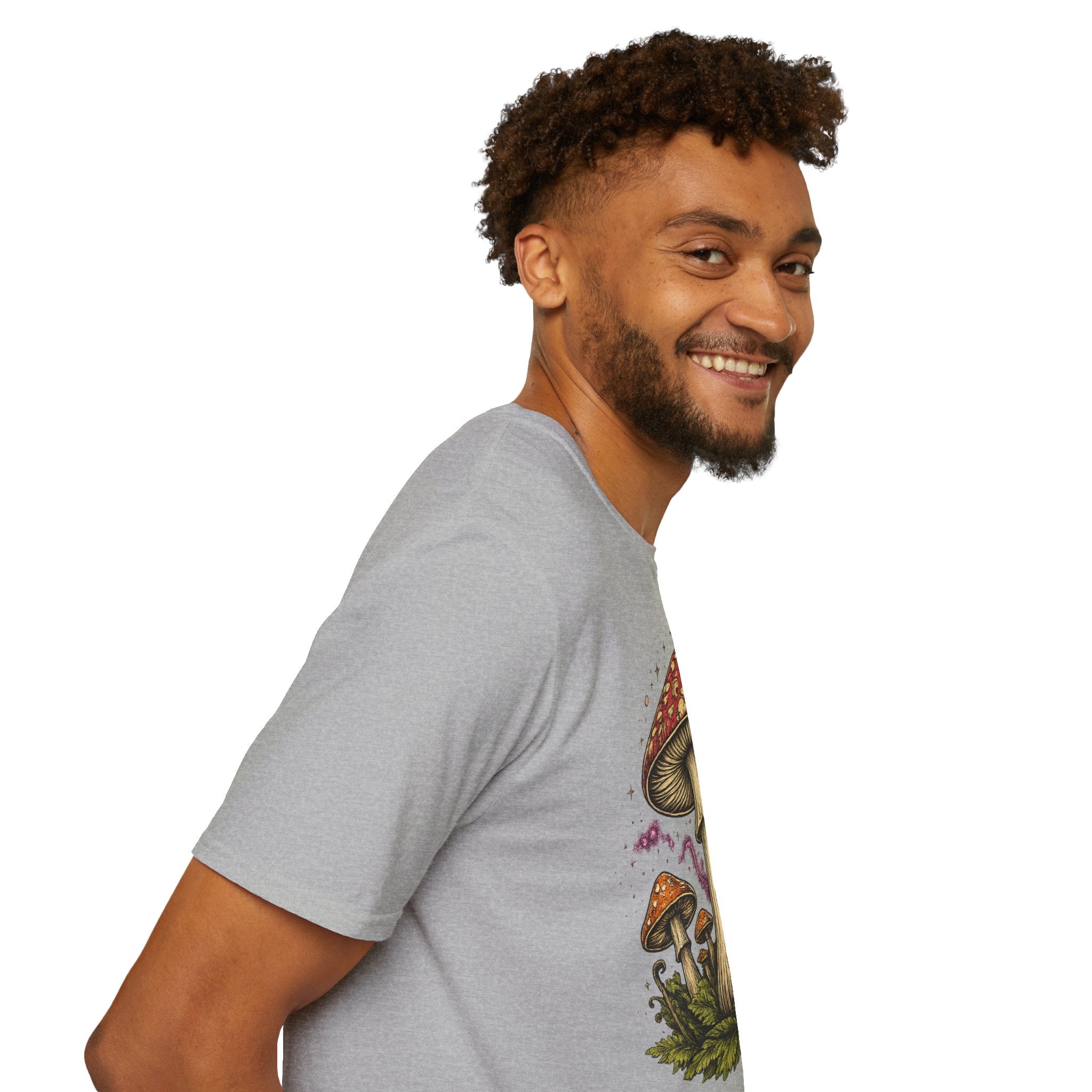 City: Gresham Psychedelic Mushroom Graphic T-Shirt — Red Amanita Illustration