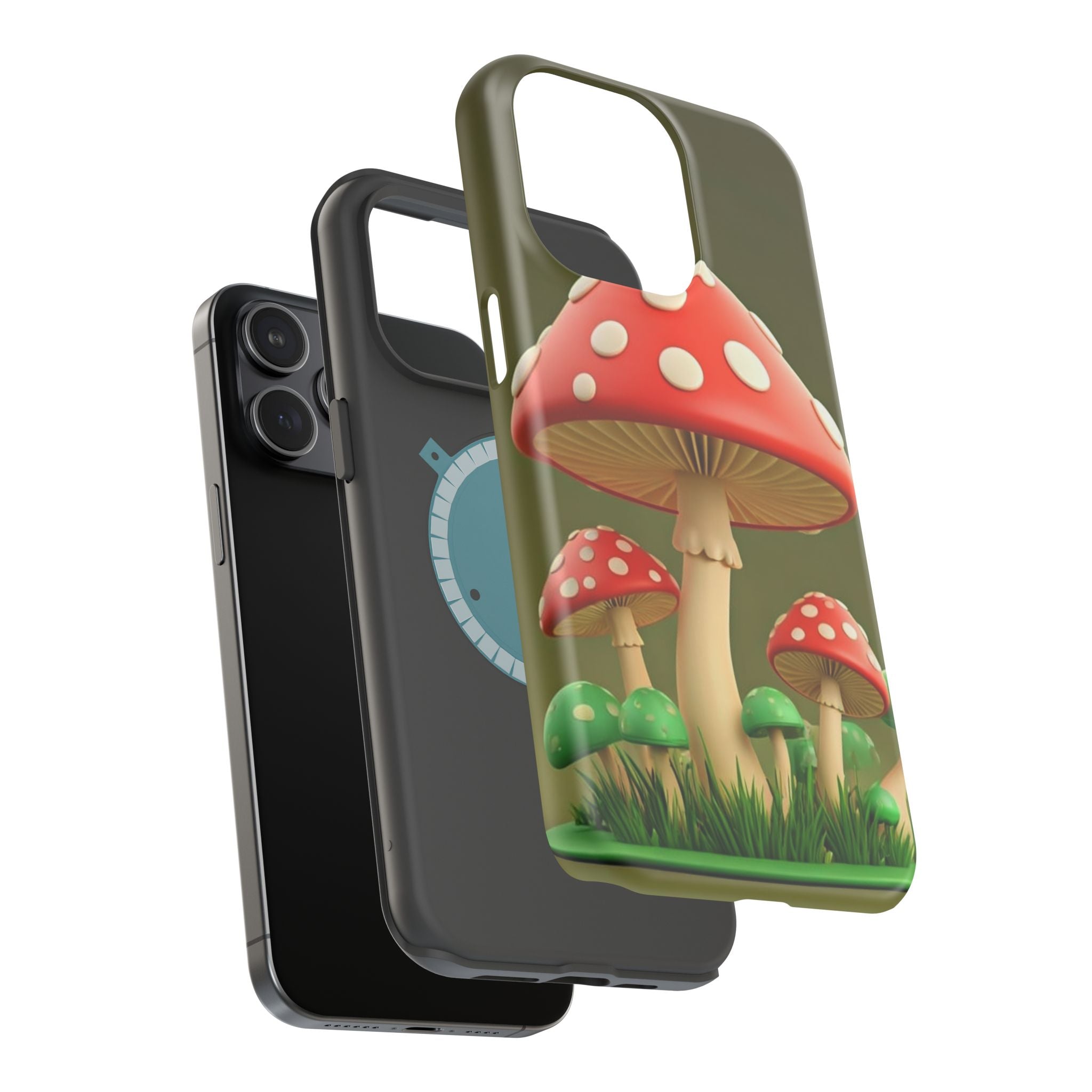 Golden Glow Mushroom Phone Case – Nature Meets Radiance