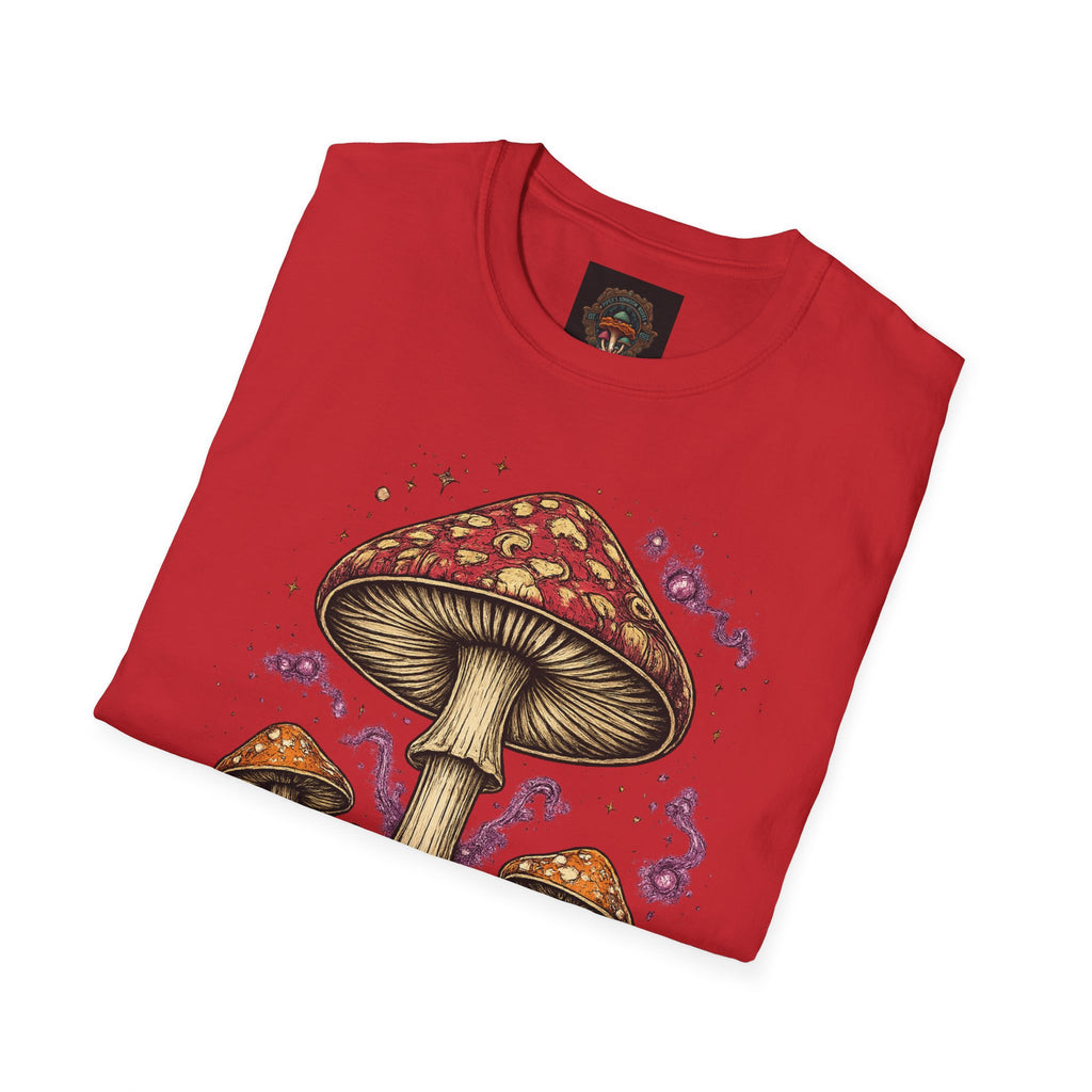 City: Portland Mushroom Magic T-Shirt — Vintage Red Toadstool Illustration