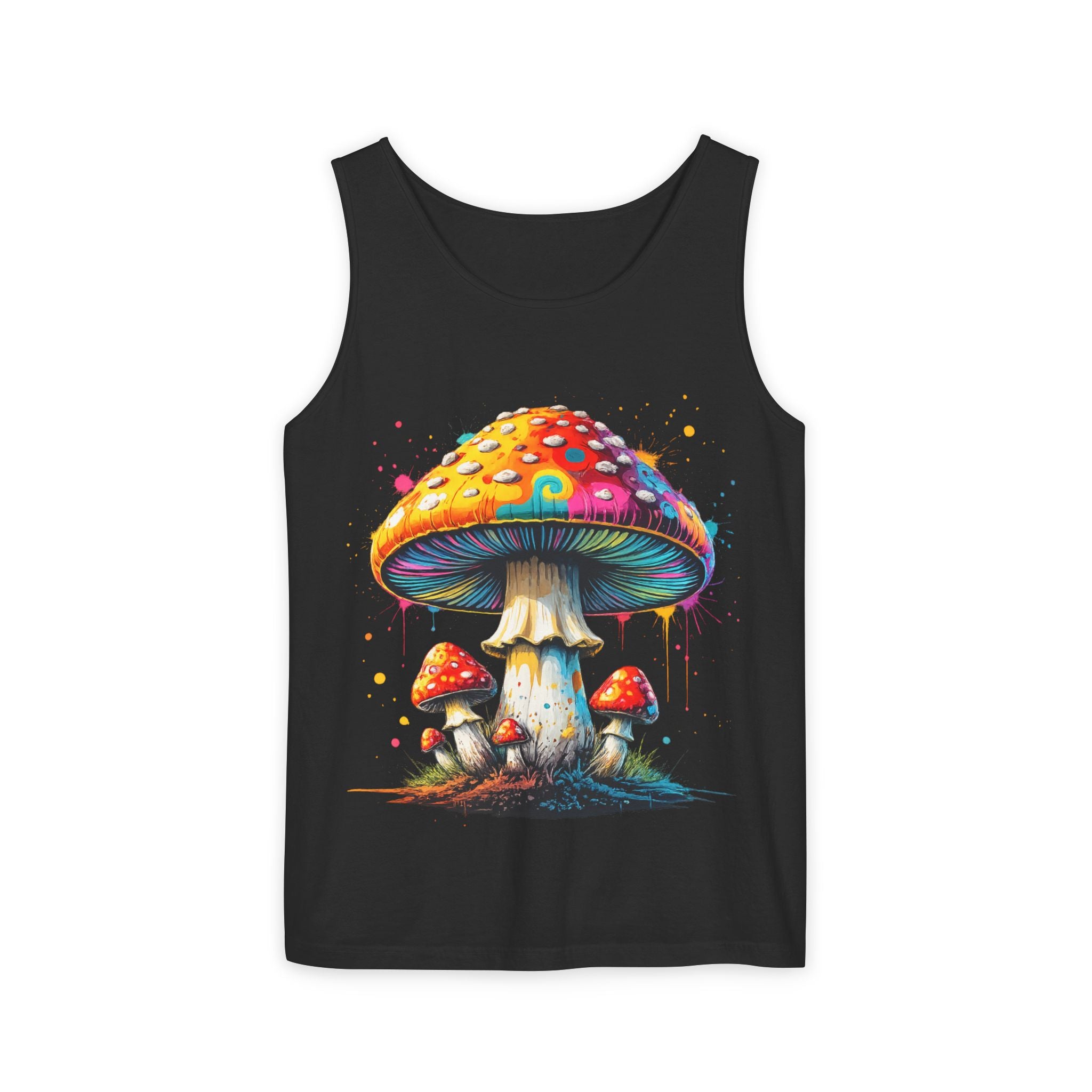 City: Portland Mushroom Tank Top — Psychedelic Forest Graphic Tank