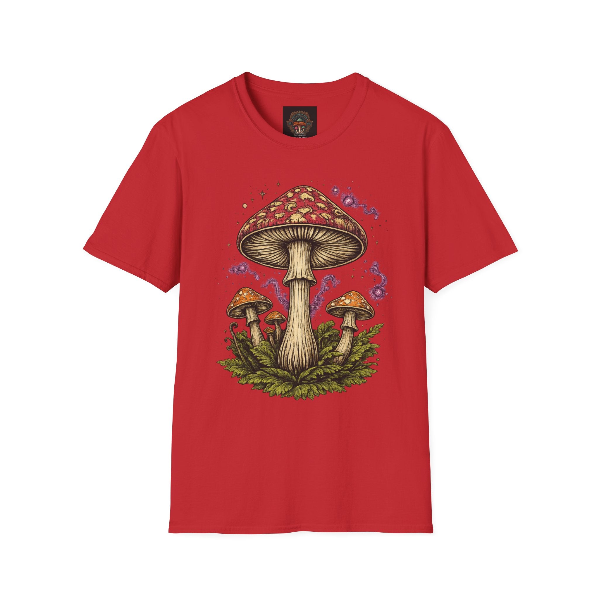 City: Portland Mushroom Magic T-Shirt — Vintage Red Toadstool Illustration