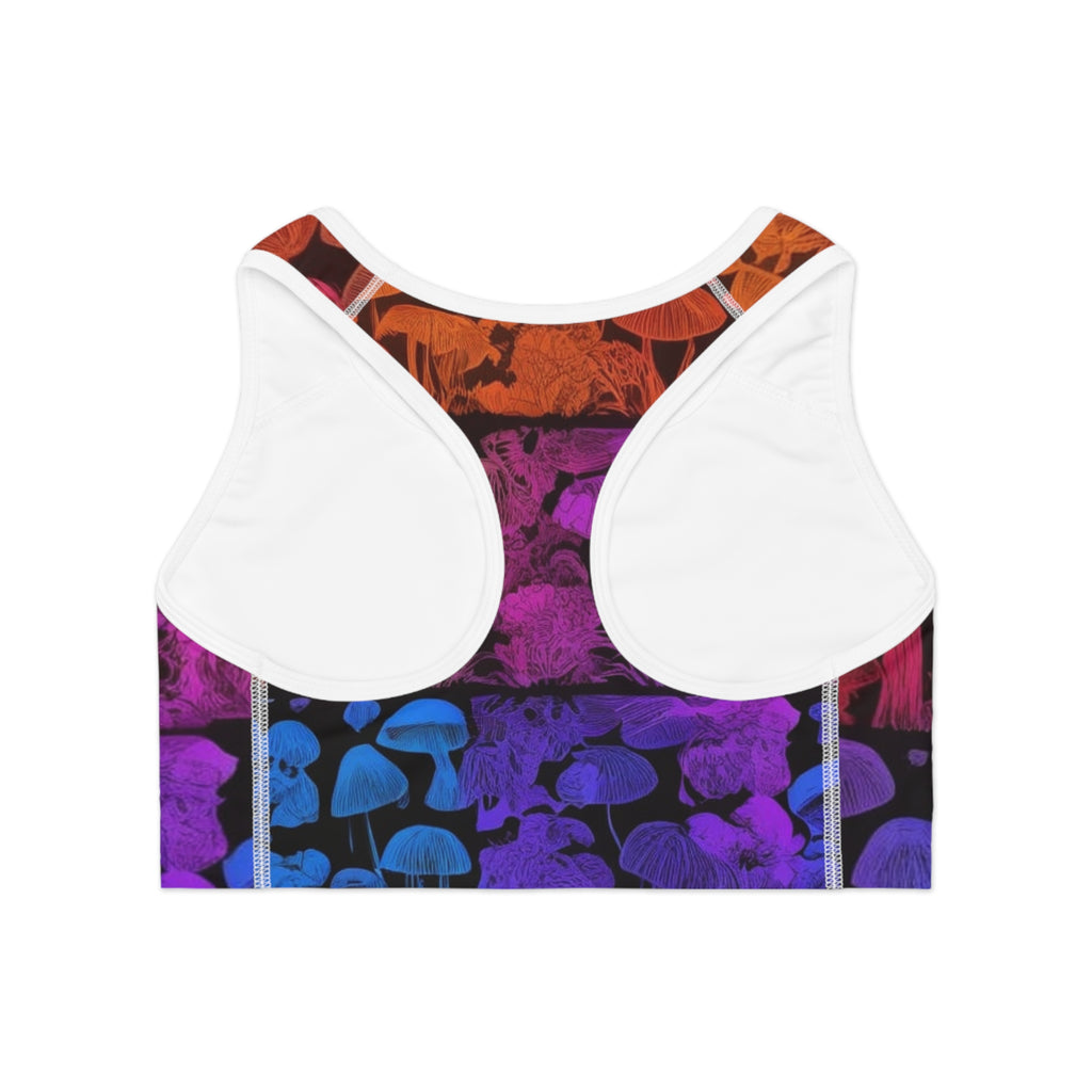 Supportive Myco Glow Sports Bra Stunning. Spore-tacular