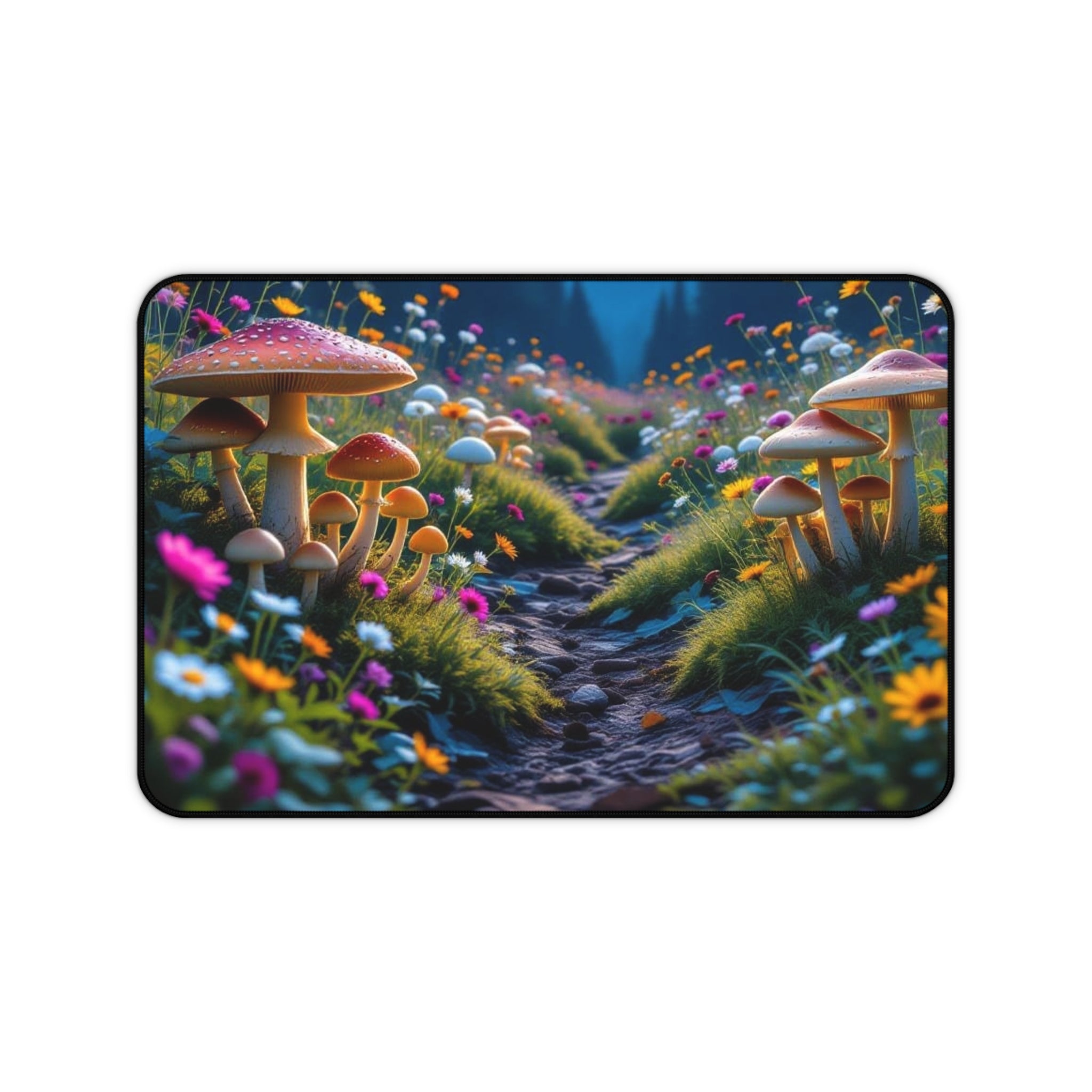 Mystic Path Mushroom Garden Mouse Pad – Make Every Click Magical