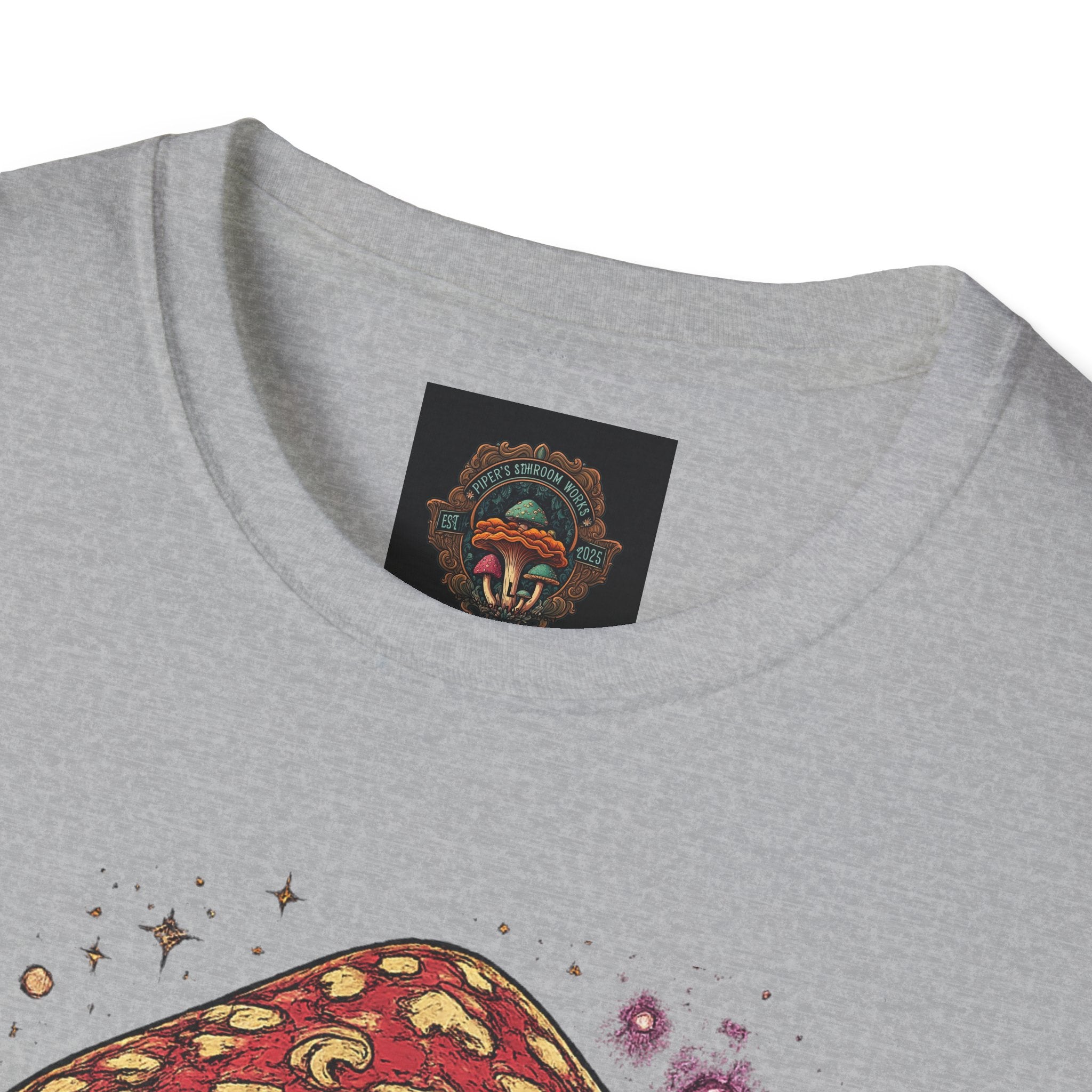 City: Portland Mushroom Magic T-Shirt — Vintage Red Toadstool Illustration