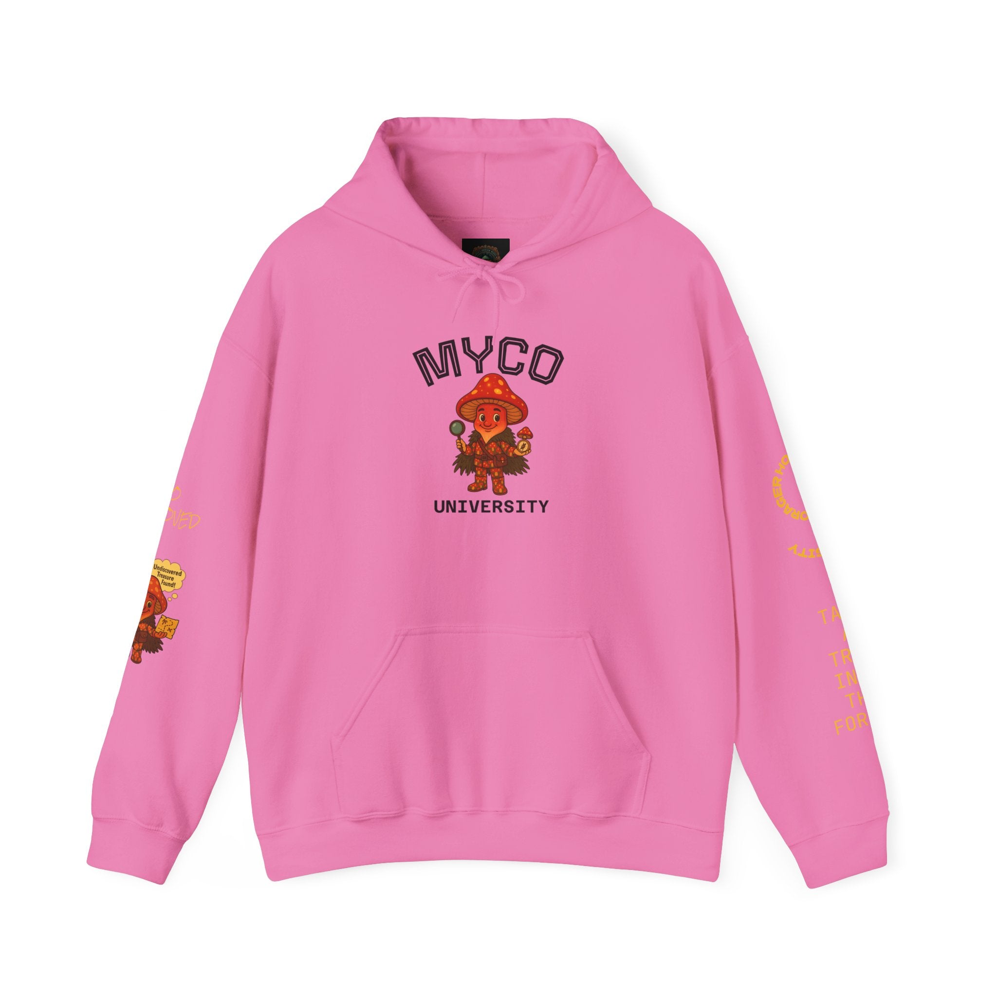 Myco University Lion & Mushroom Hoodie — Psychedelic Lion Graphic Pullover