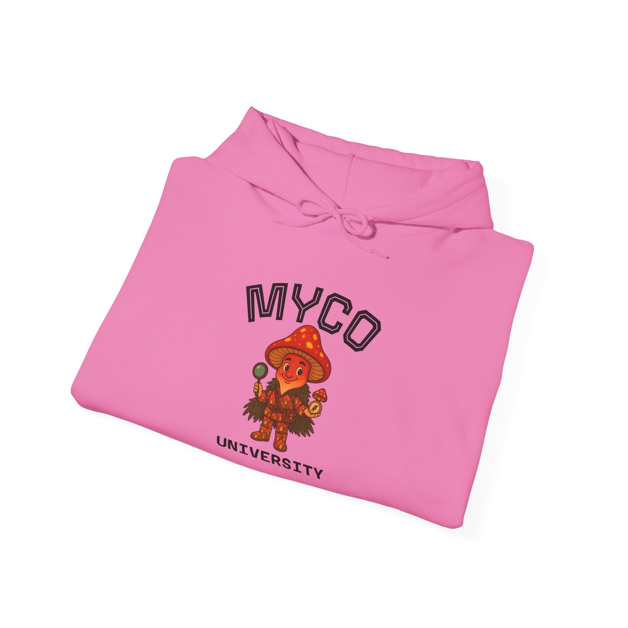 Myco University Lion & Mushroom Hoodie — Psychedelic Lion Graphic Pullover