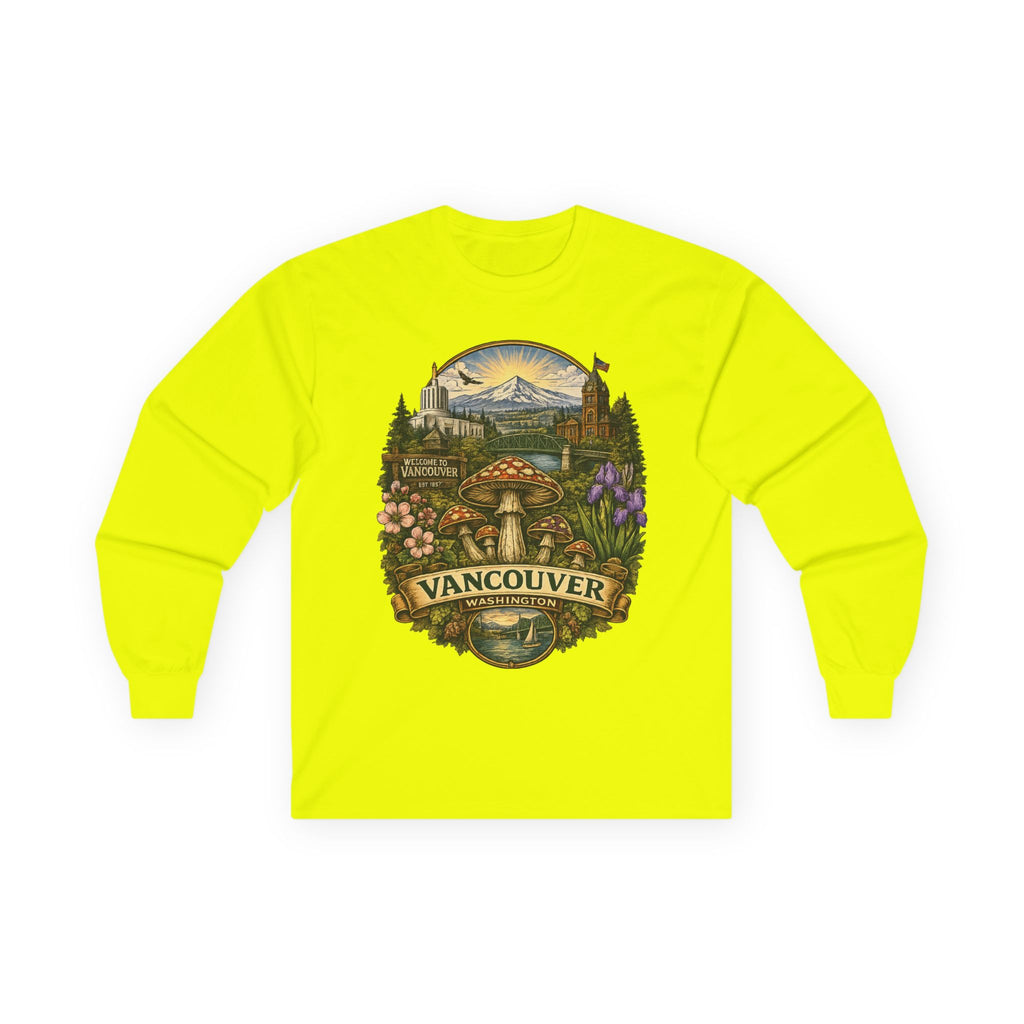 City: Vancouver Mushroom Graphic Long Sleeve Tee