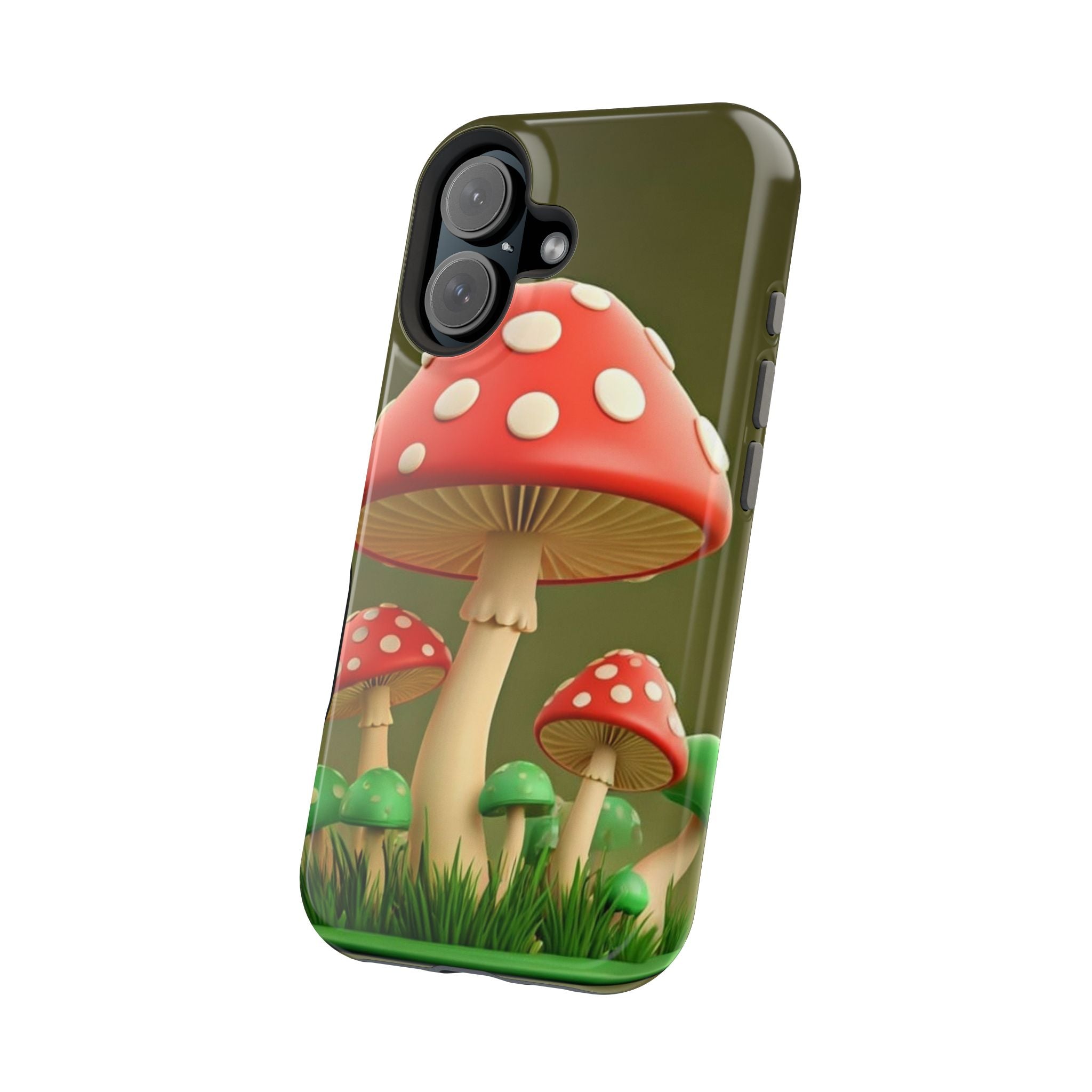Golden Glow Mushroom Phone Case – Nature Meets Radiance