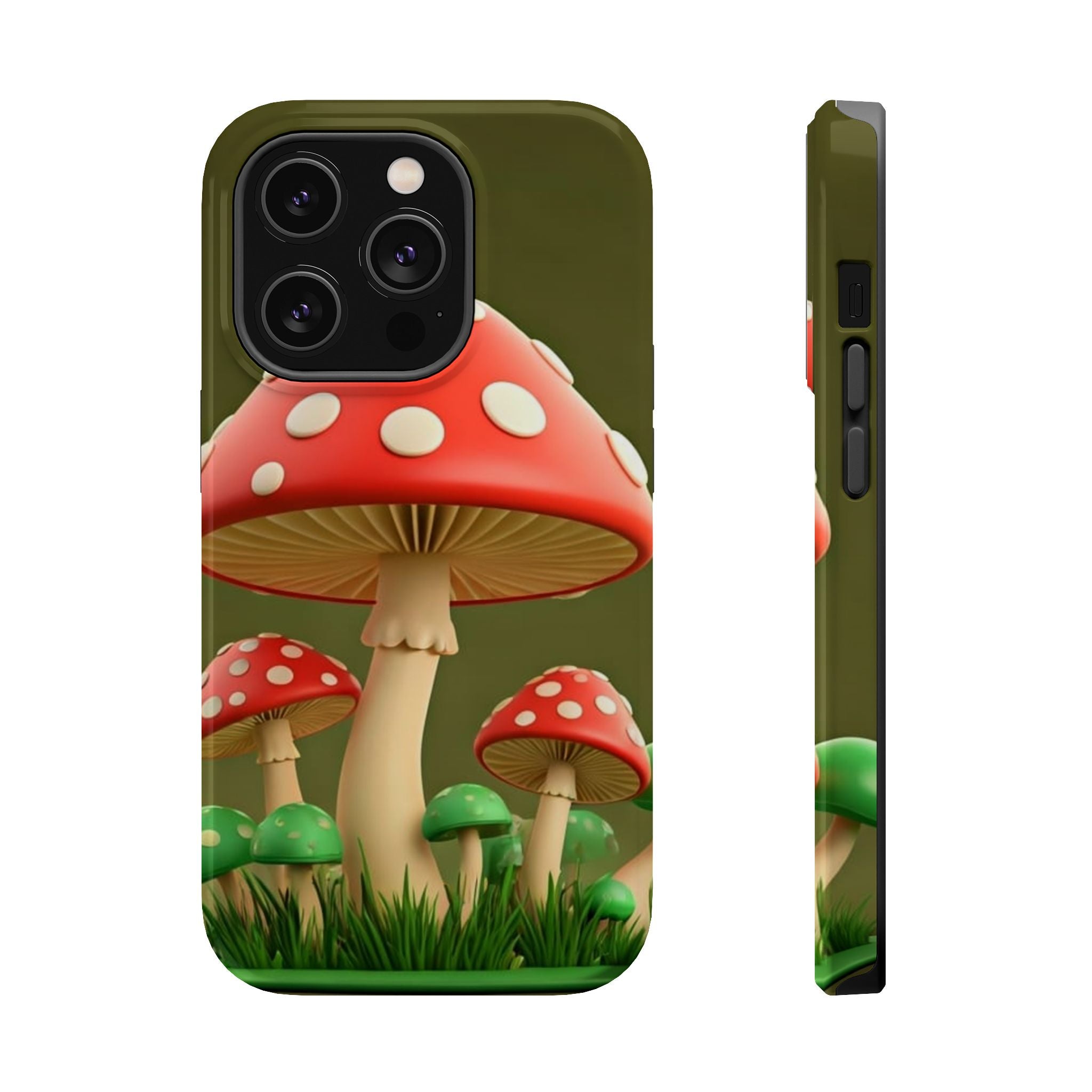 Golden Glow Mushroom Phone Case – Nature Meets Radiance