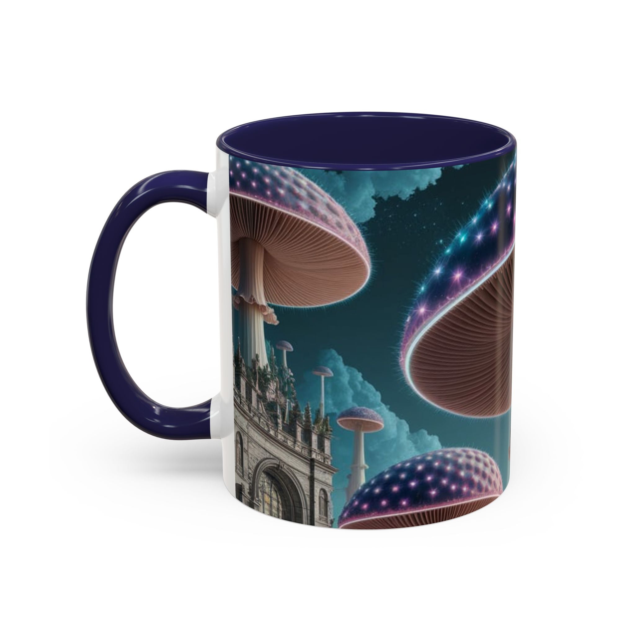 Mug: Mystical Glow Mushroom Coffee Mug — Psychedelic Fantasy Accent Mug