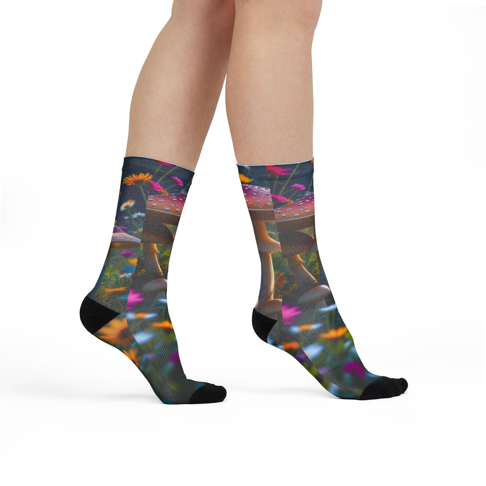 Step Into the Fairy Garden Shroom Bloom Socks