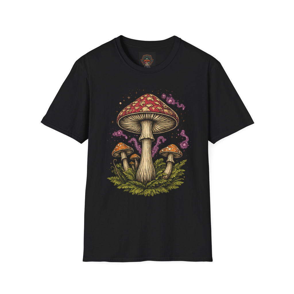 City: Gresham Psychedelic Mushroom Graphic T-Shirt — Red Amanita Illustration
