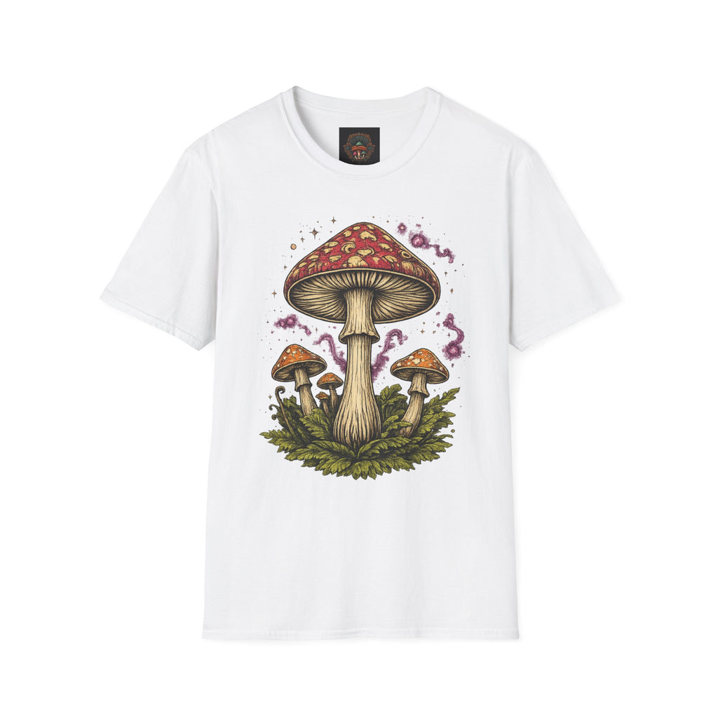 City: Portland Mushroom Magic T-Shirt — Vintage Red Toadstool Illustration