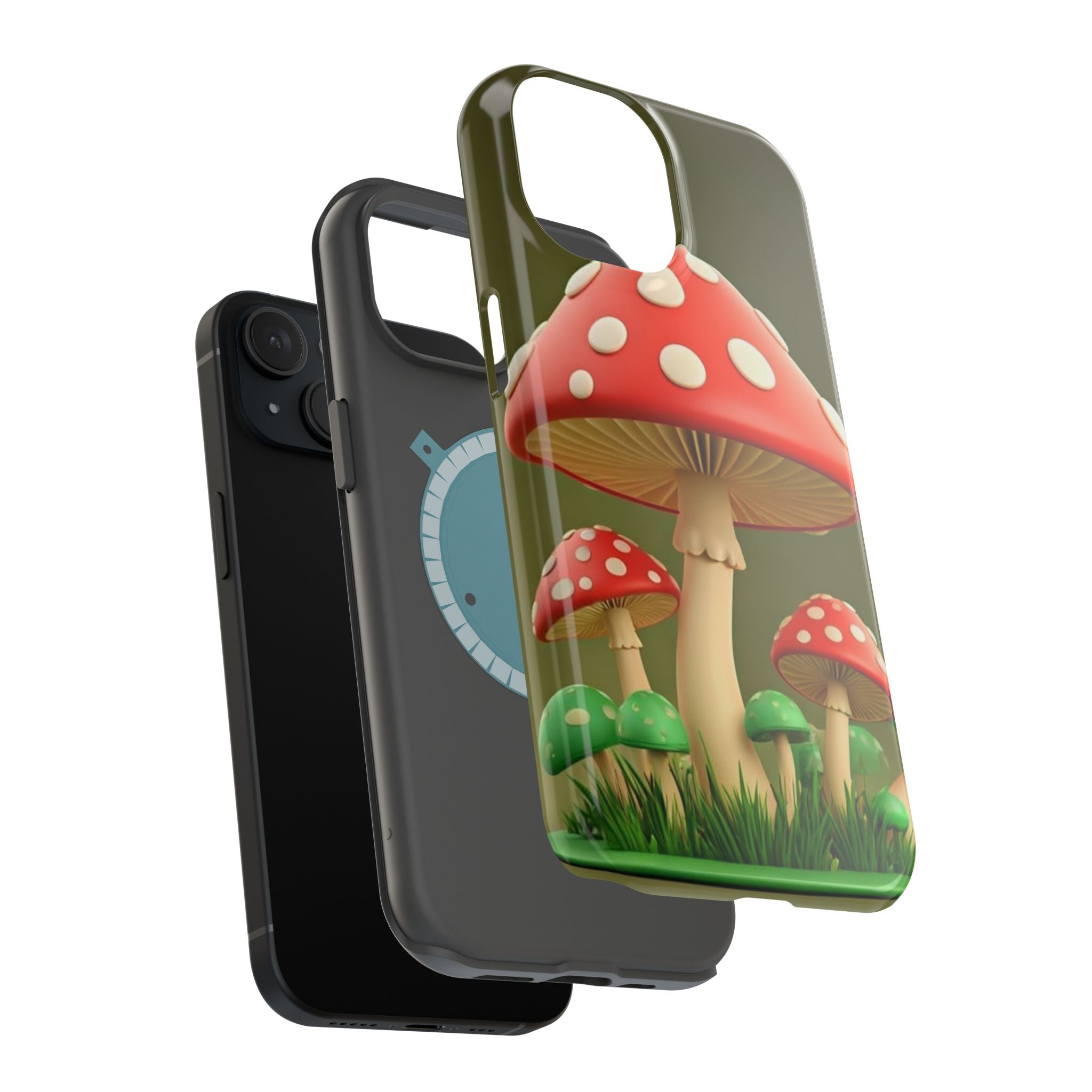 Golden Glow Mushroom Phone Case – Nature Meets Radiance
