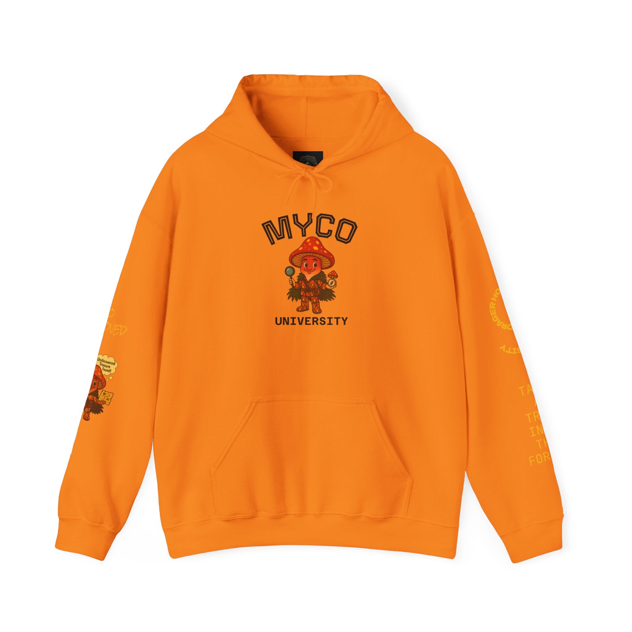 Myco University Lion & Mushroom Hoodie — Psychedelic Lion Graphic Pullover