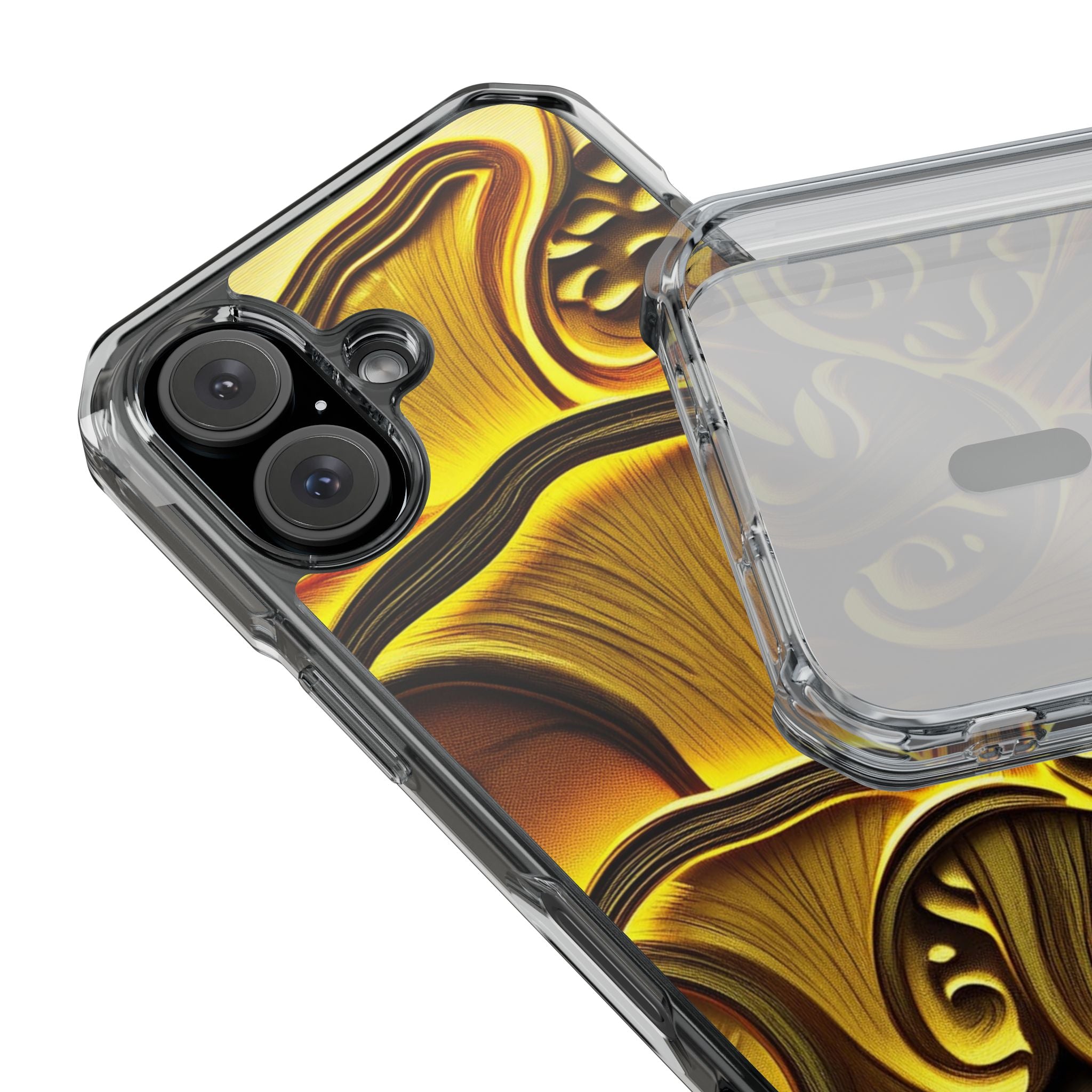 Golden Fungi Phone Case – Forest Glow Edition