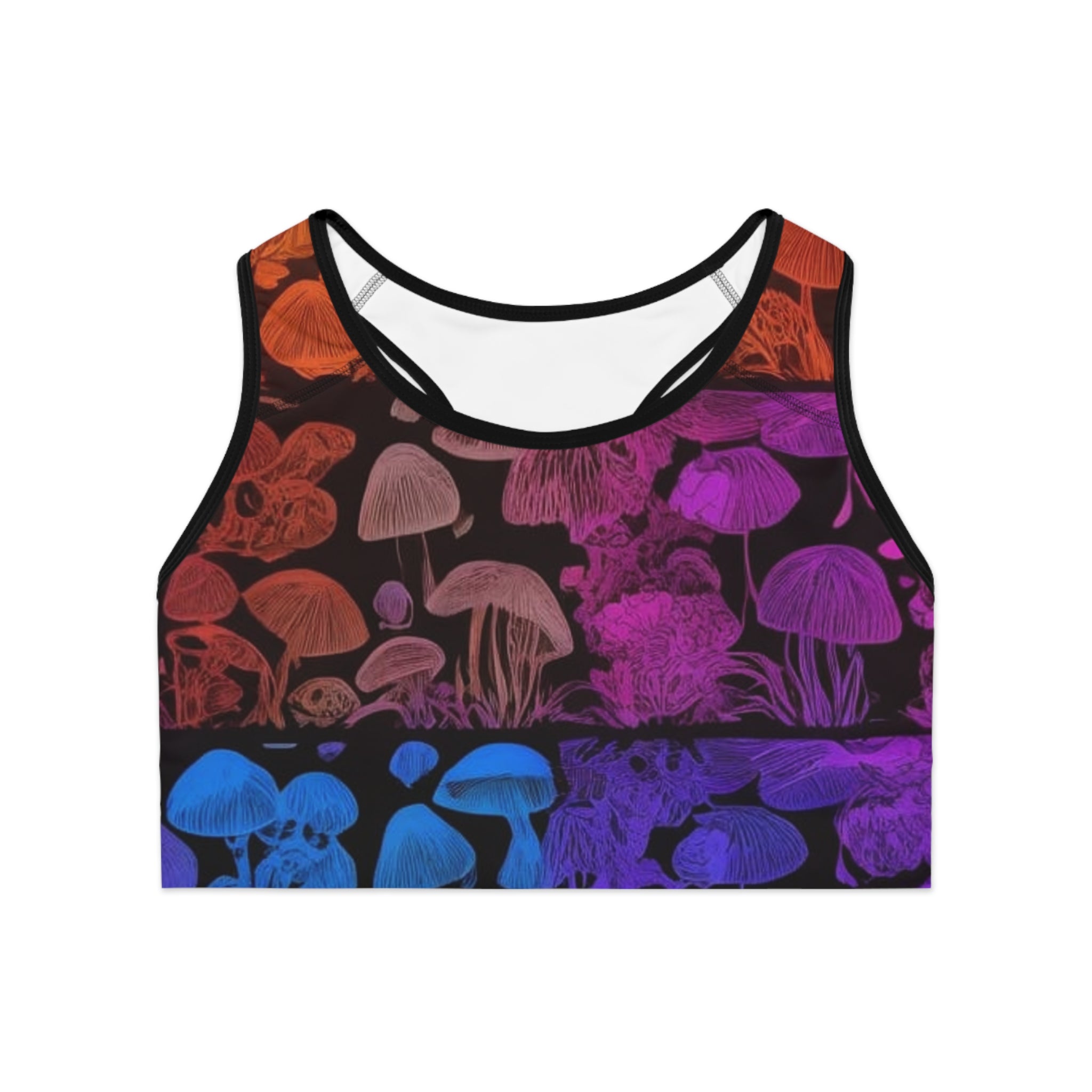Supportive Myco Glow Sports Bra Stunning. Spore-tacular