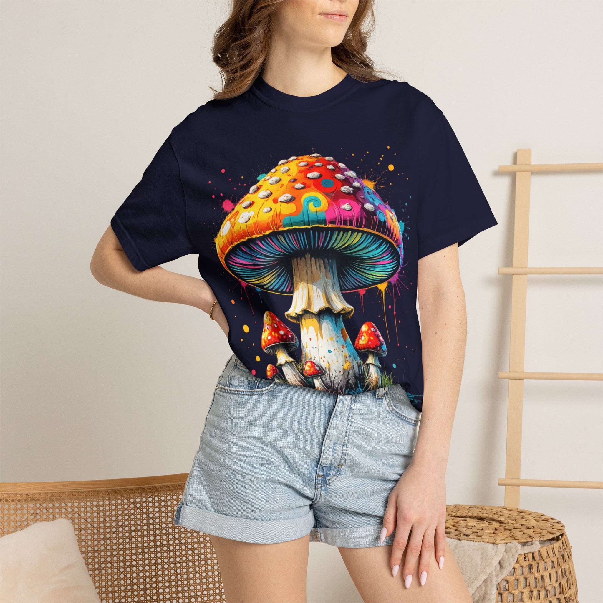 City: Lake Oswego Mushroom T-Shirt — Vintage Nature & Psychedelic Fungi Design