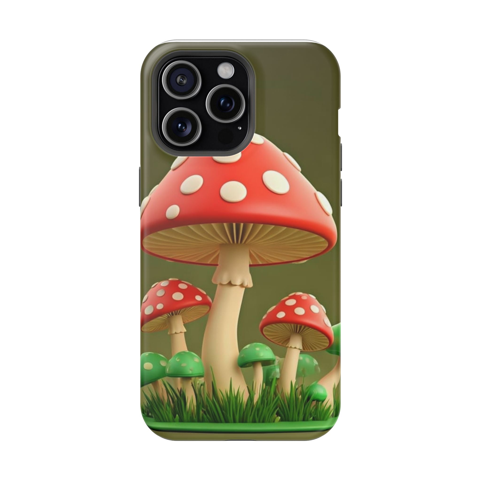 Golden Glow Mushroom Phone Case – Nature Meets Radiance