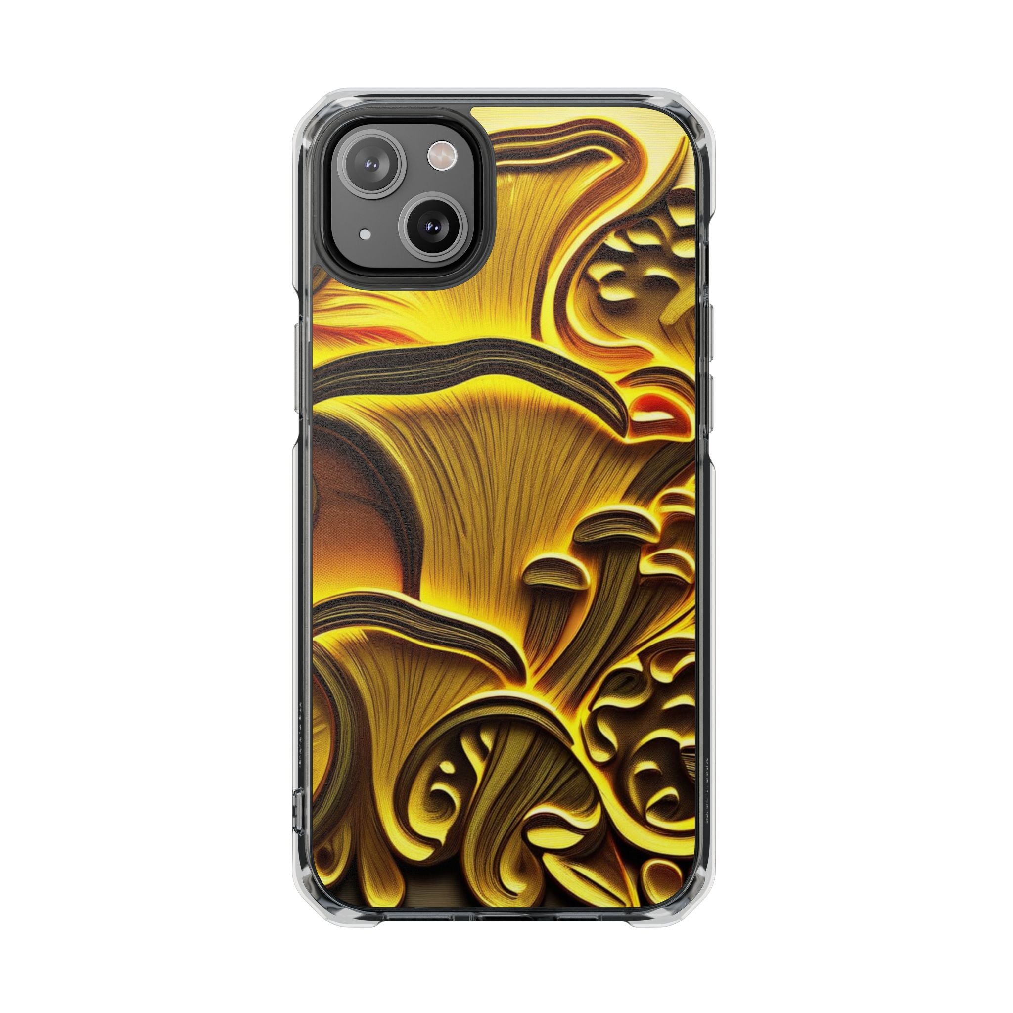 Golden Fungi Phone Case – Forest Glow Edition