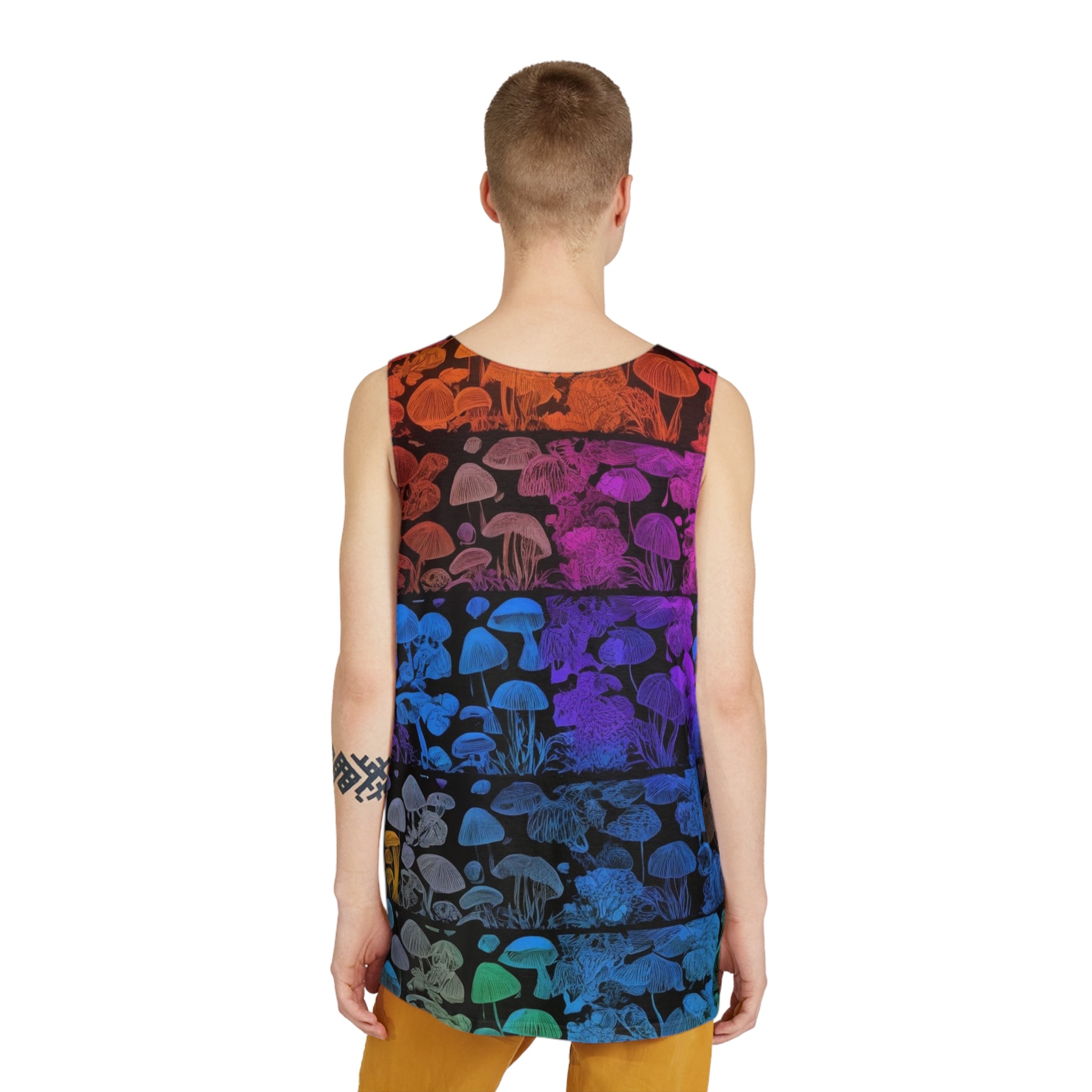 Camiseta de tirantes Fungi Flow — Top mágico de setas unisex