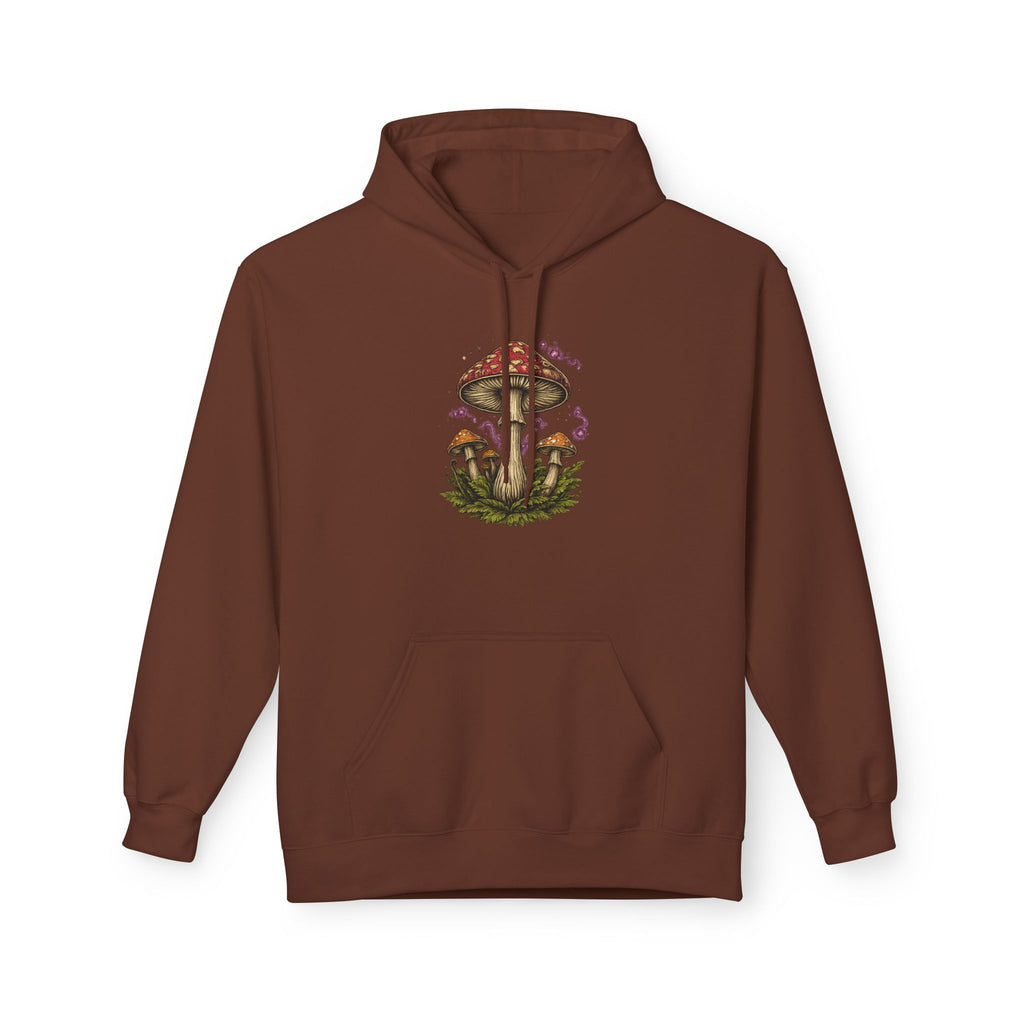 Mushroom Art Hoodie — Botanical Foraging Graphic Pullover