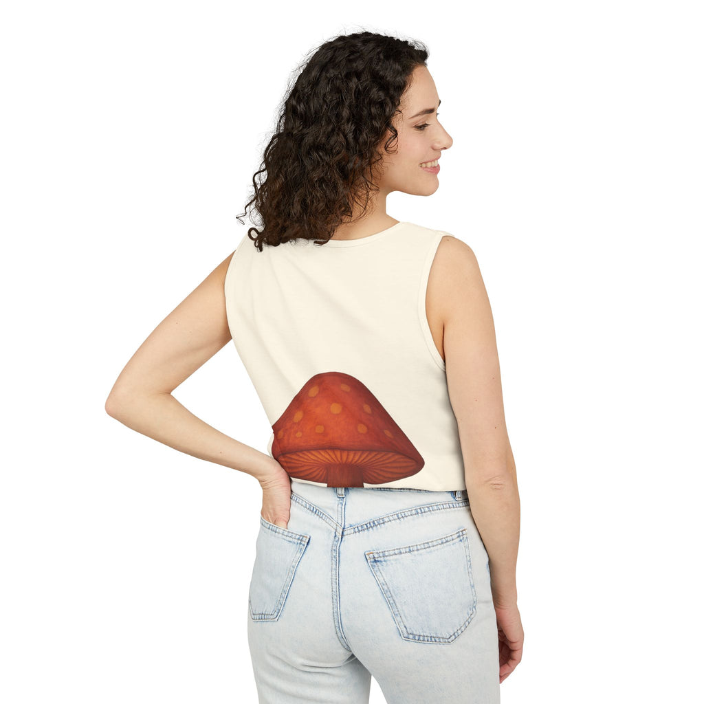 City: Portland Mushroom Tank Top — Vintage Forest Travel Graphic