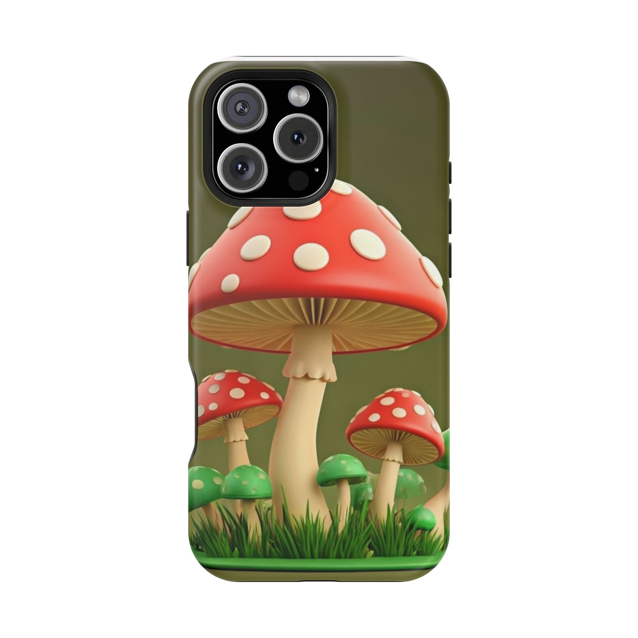 Golden Glow Mushroom Phone Case – Nature Meets Radiance