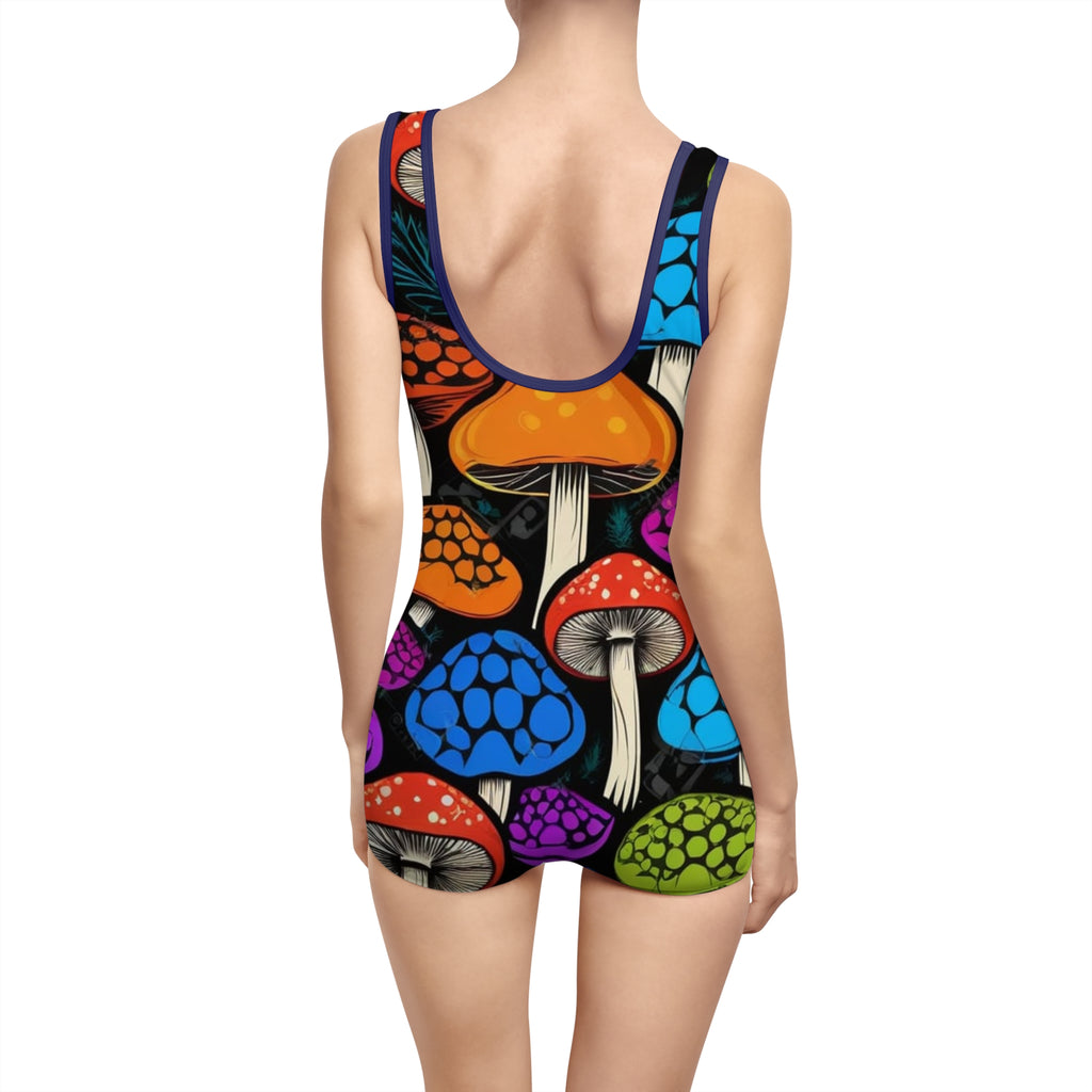 Myco Pop One-Piece Romper Swimsuit – Color Outside the Tide