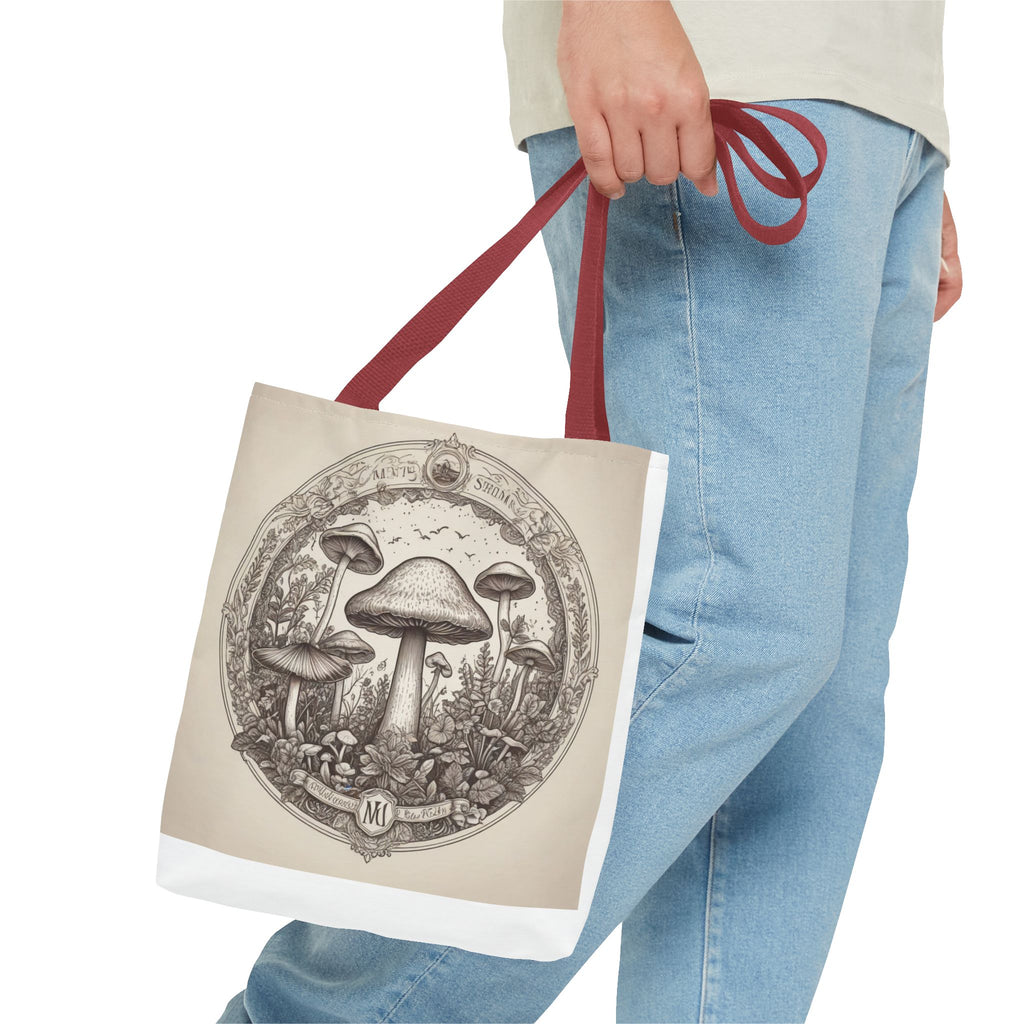 Mystic Shroom Circle Tote Bag – Where Art Nouveau Meets Nature