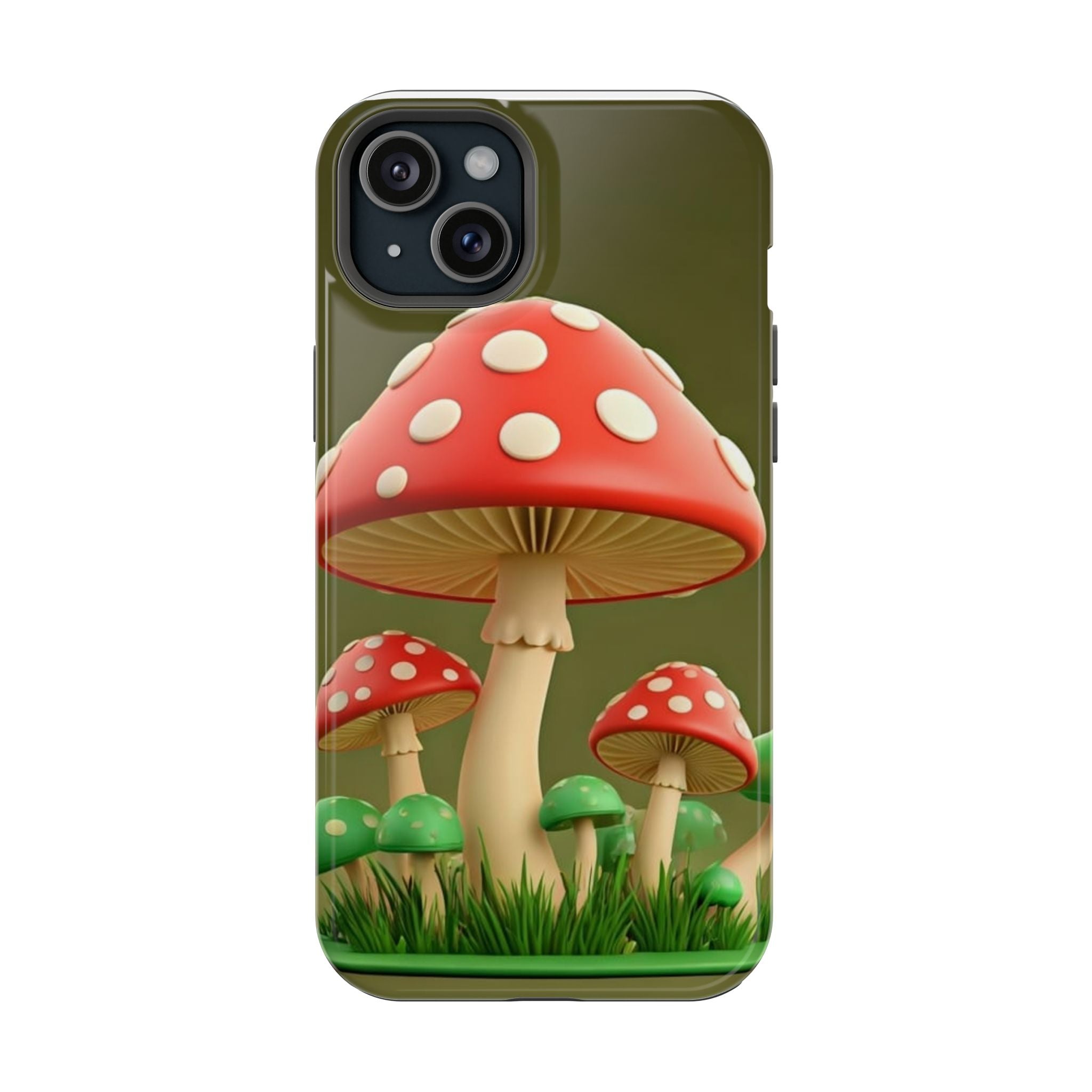 Golden Glow Mushroom Phone Case – Nature Meets Radiance