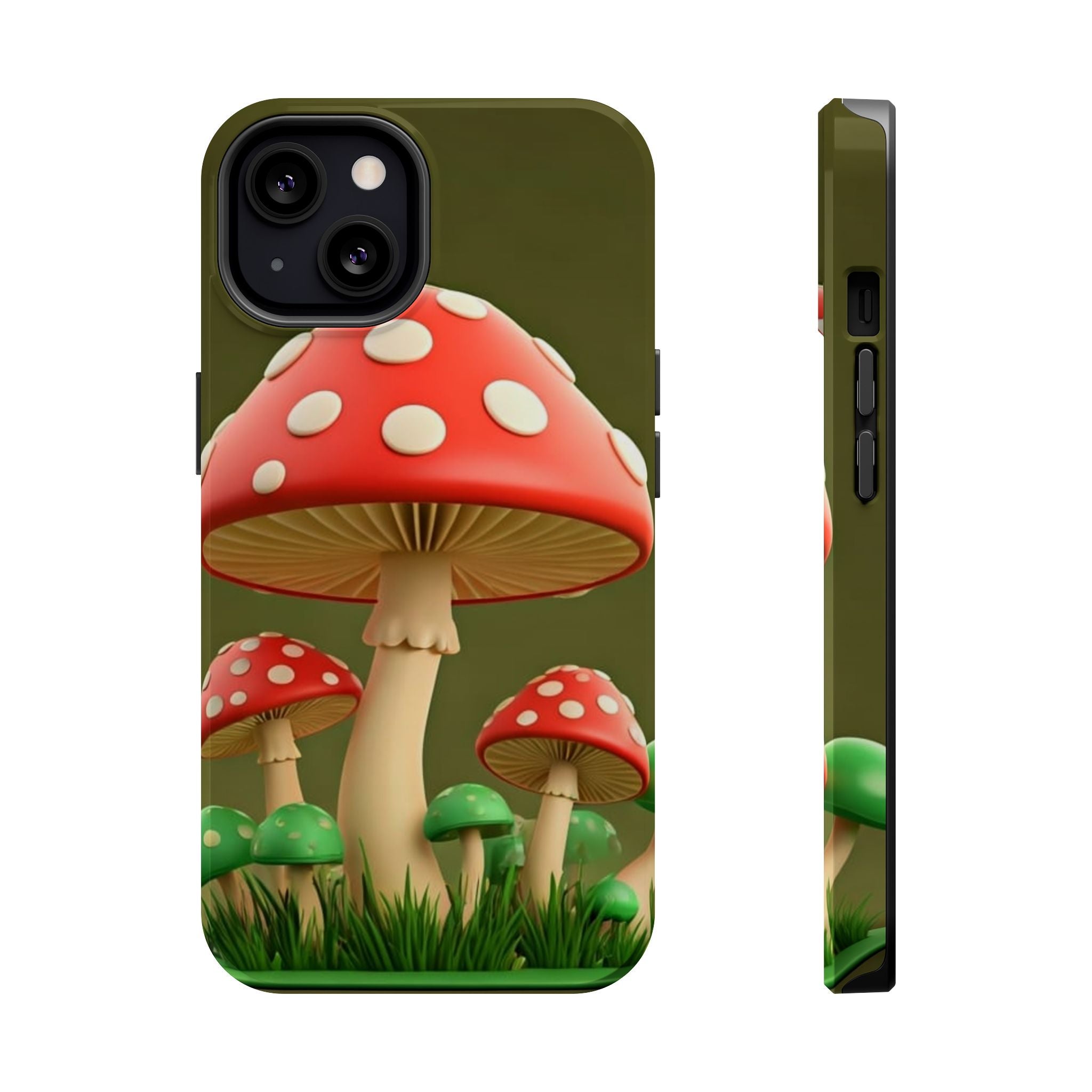 Golden Glow Mushroom Phone Case – Nature Meets Radiance