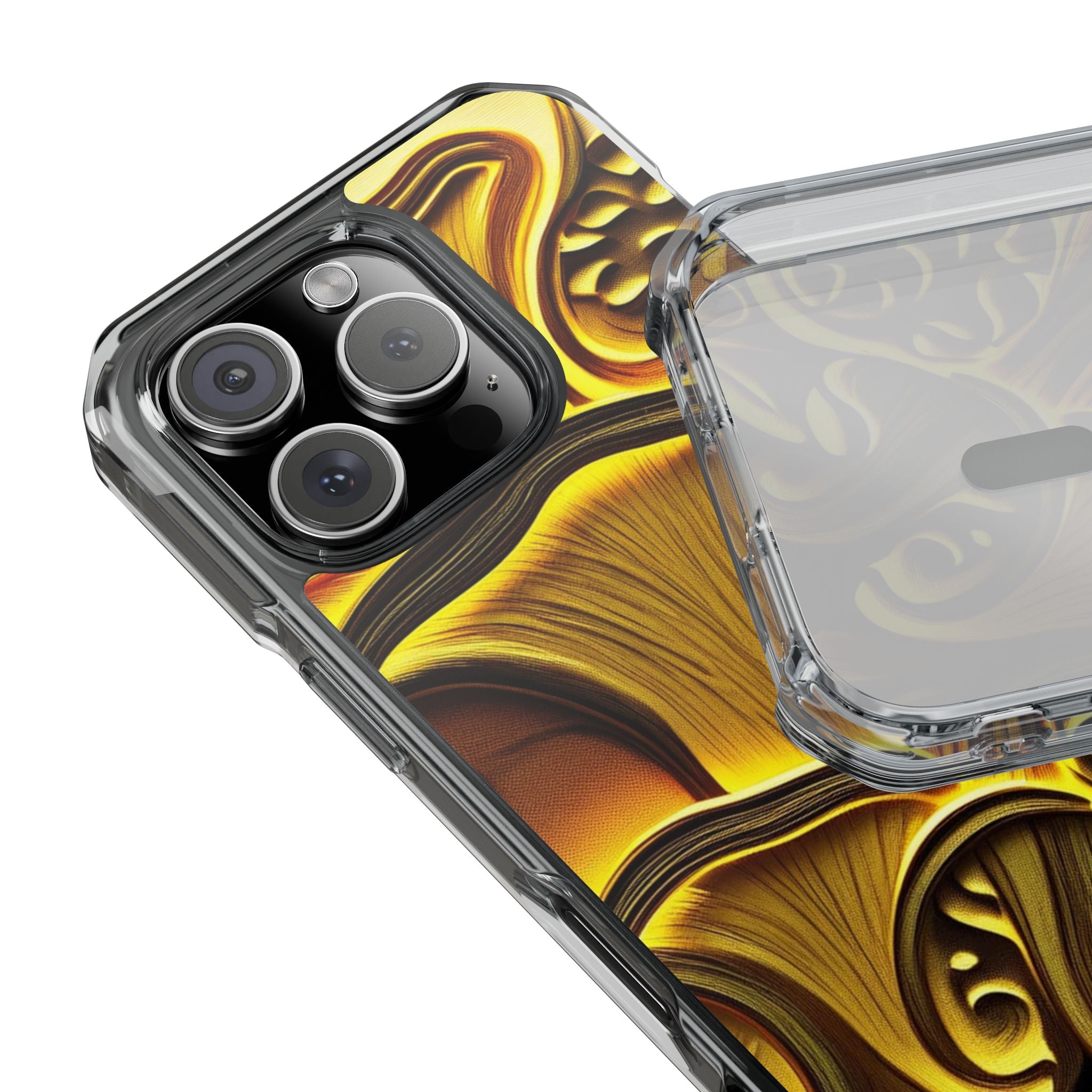 Golden Fungi Phone Case – Forest Glow Edition